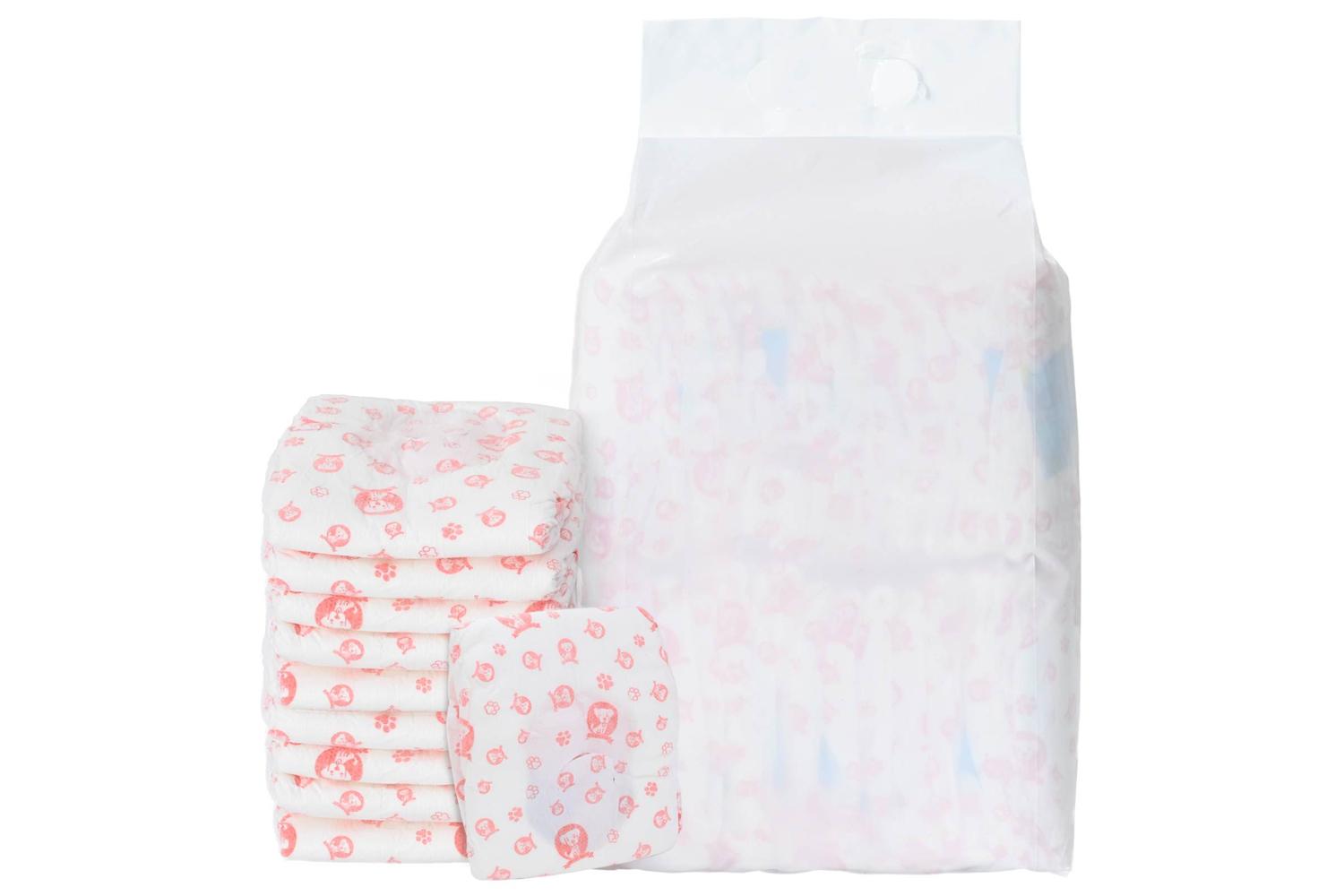 Vidaxl Disposable Dog Diaper Female 30 Pcs White S-2