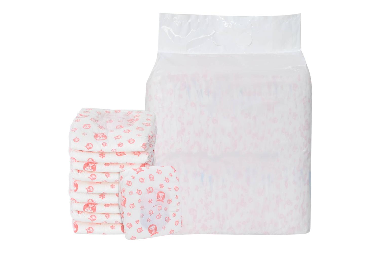 Vidaxl Disposable Dog Diaper Female 50 Pcs White S-2