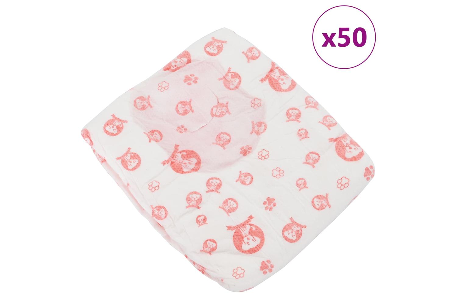 Vidaxl Disposable Dog Diaper Female 50 Pcs White S-4