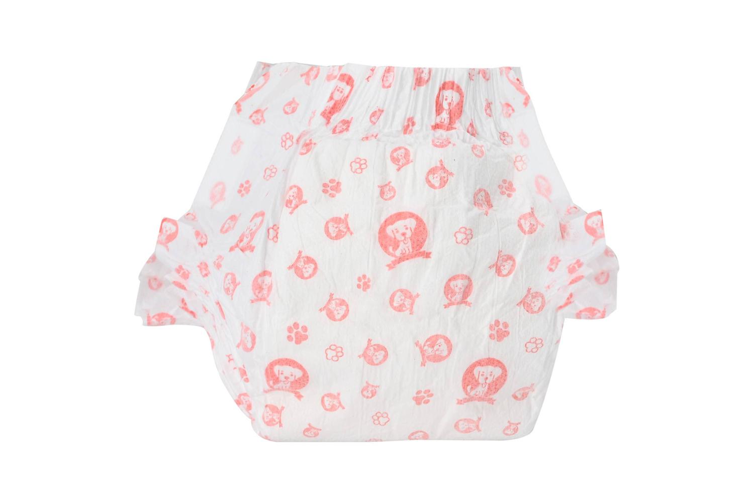 Vidaxl Disposable Dog Diaper Female 50 Pcs White M-6