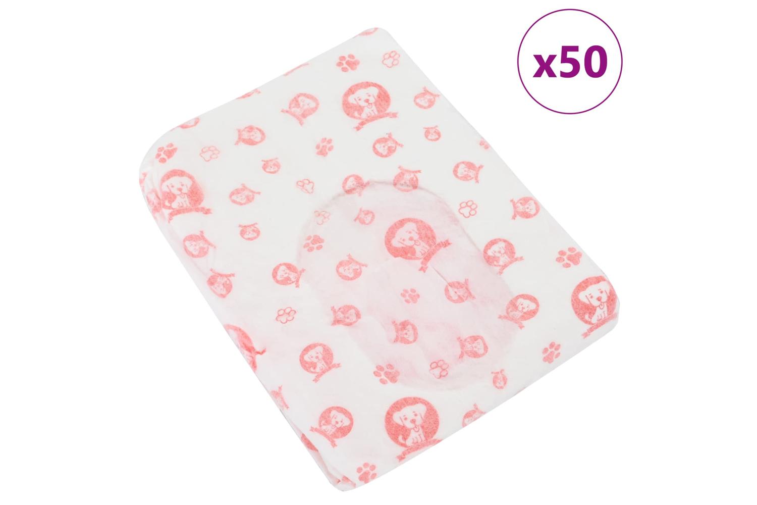 Vidaxl Disposable Dog Diaper Female 50 Pcs White L-4