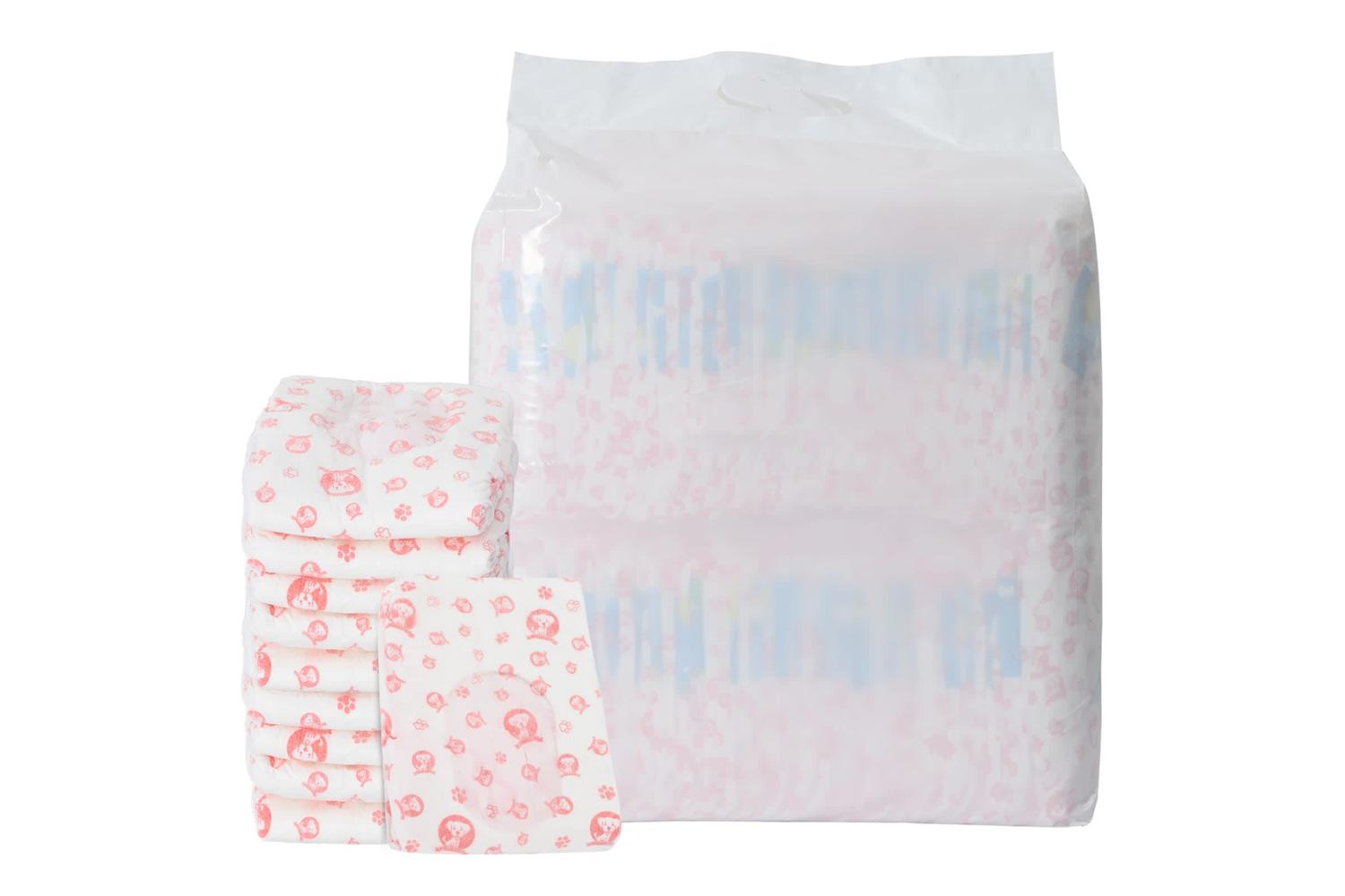 Vidaxl Disposable Dog Diaper Female 50 Pcs White Xl