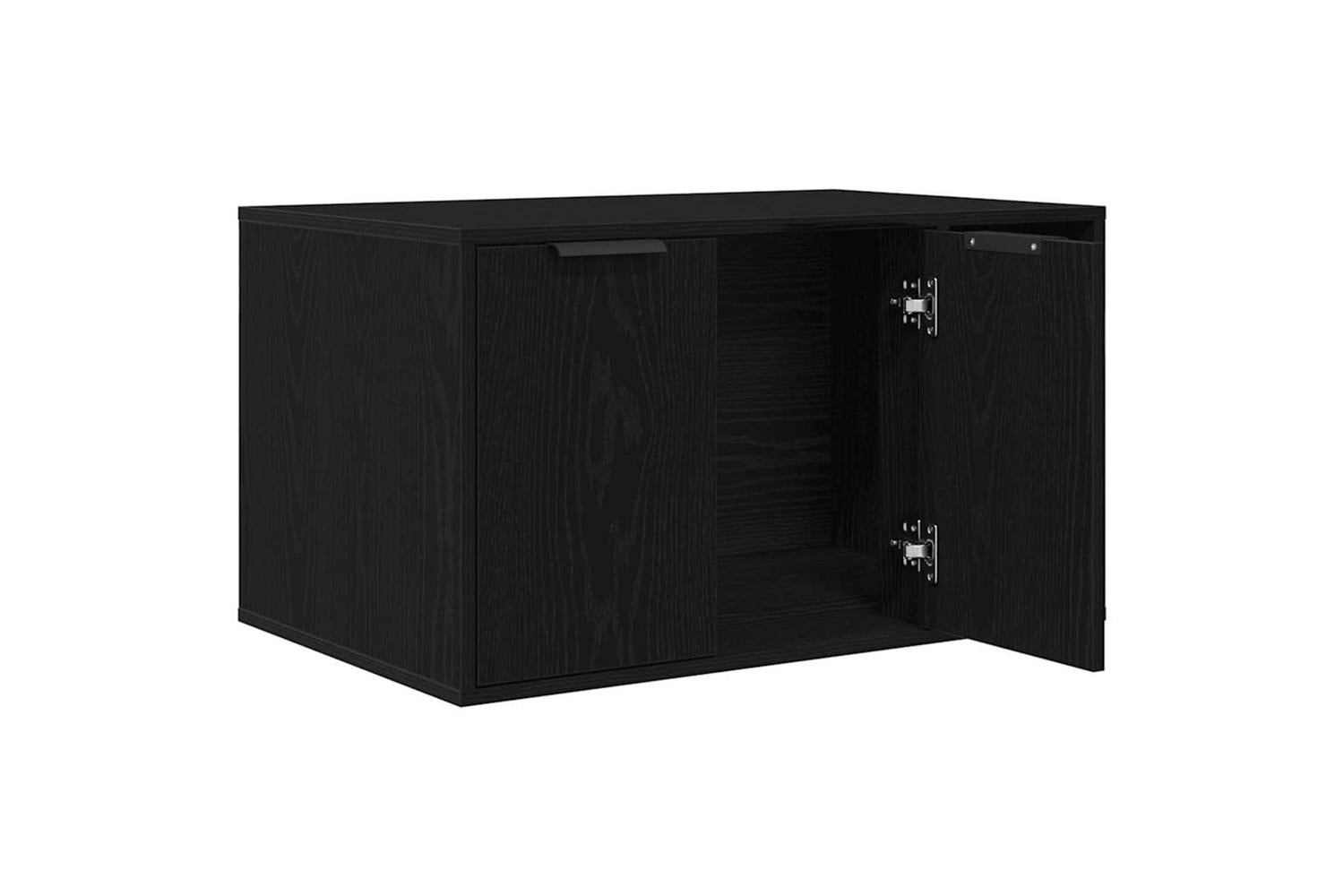 Vidaxl Cat Litter Box Enclosure Black Oak 80x50x45 Cm Engineered Wood-5