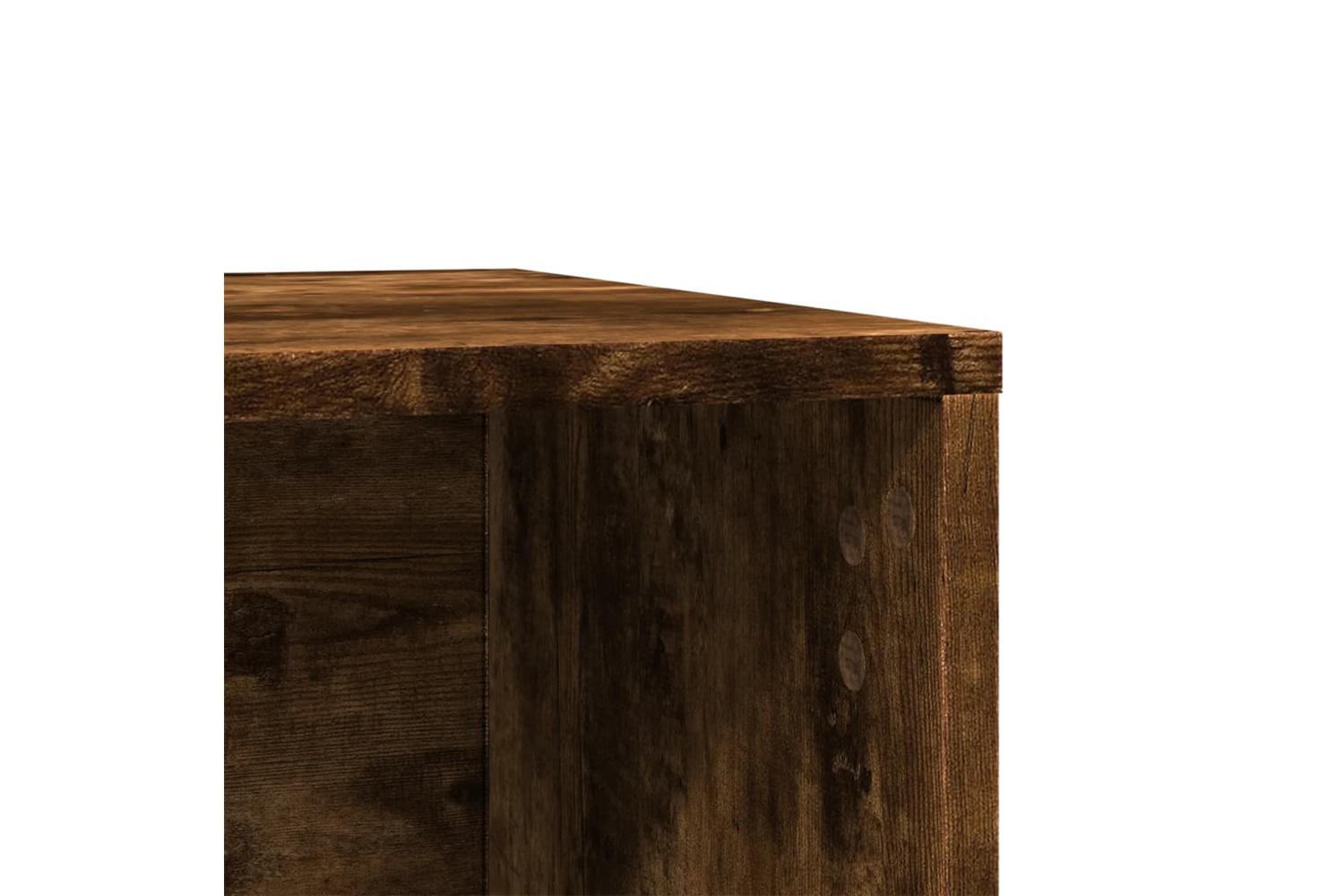 Vidaxl Cat Litter Box Enclosure Smoked Oak 60x40x40 Cm Engineered Wood-9