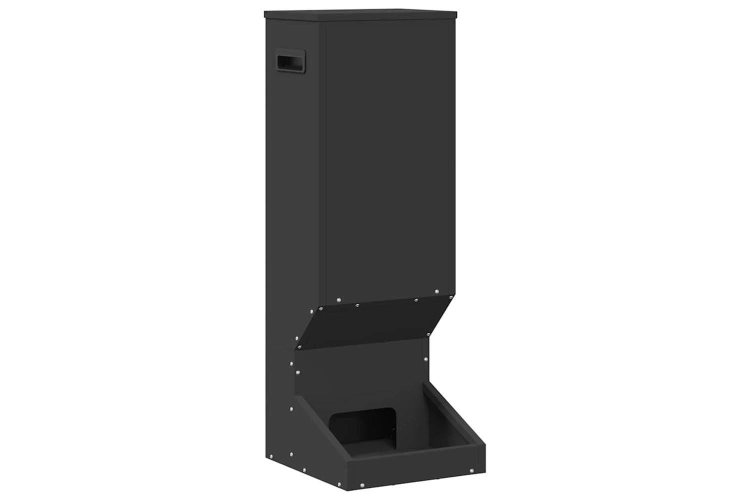 Vidaxl Deer Feeder Black 28 X 30 X 80 Cm Cold-rolled Steel-2