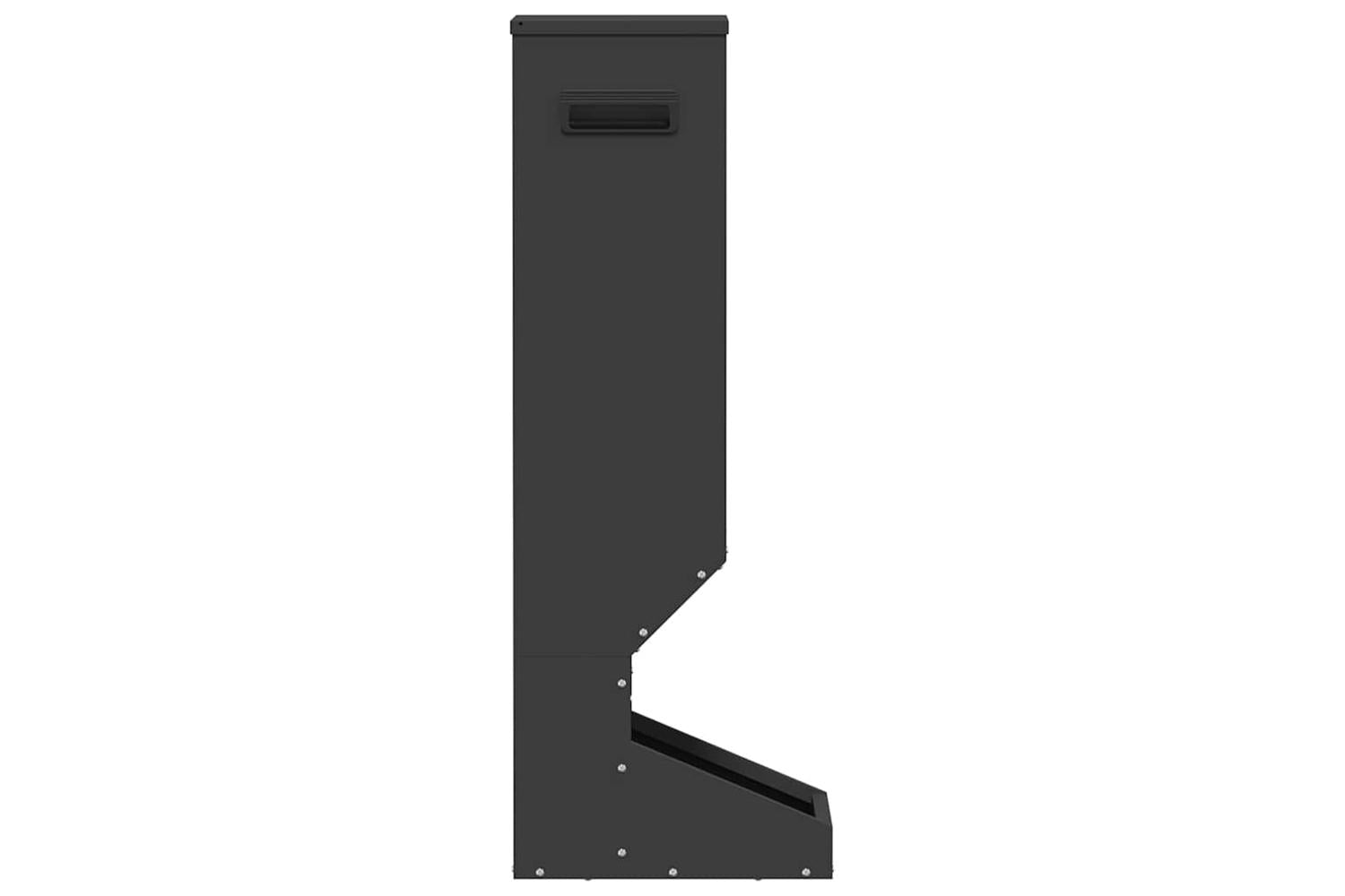 Vidaxl Deer Feeder Black 28 X 30 X 80 Cm Cold-rolled Steel-6