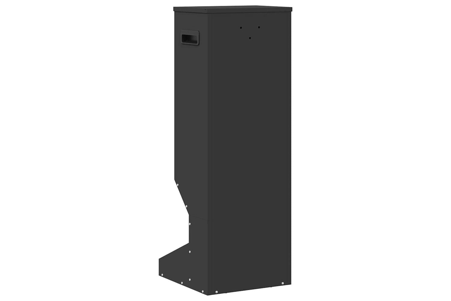 Vidaxl Deer Feeder Black 28 X 30 X 80 Cm Cold-rolled Steel-7