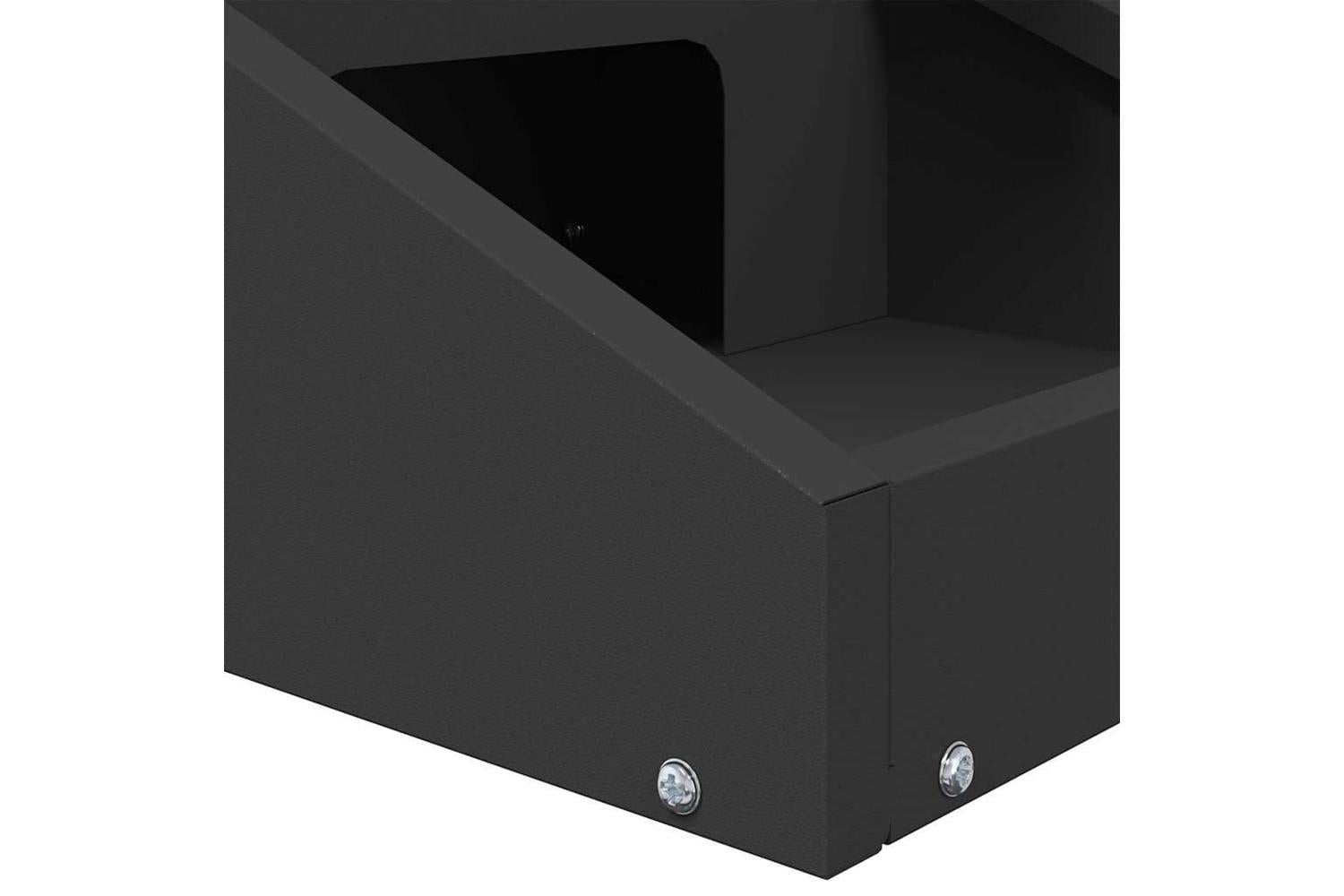 Vidaxl Deer Feeder Black 28 X 30 X 80 Cm Cold-rolled Steel-9