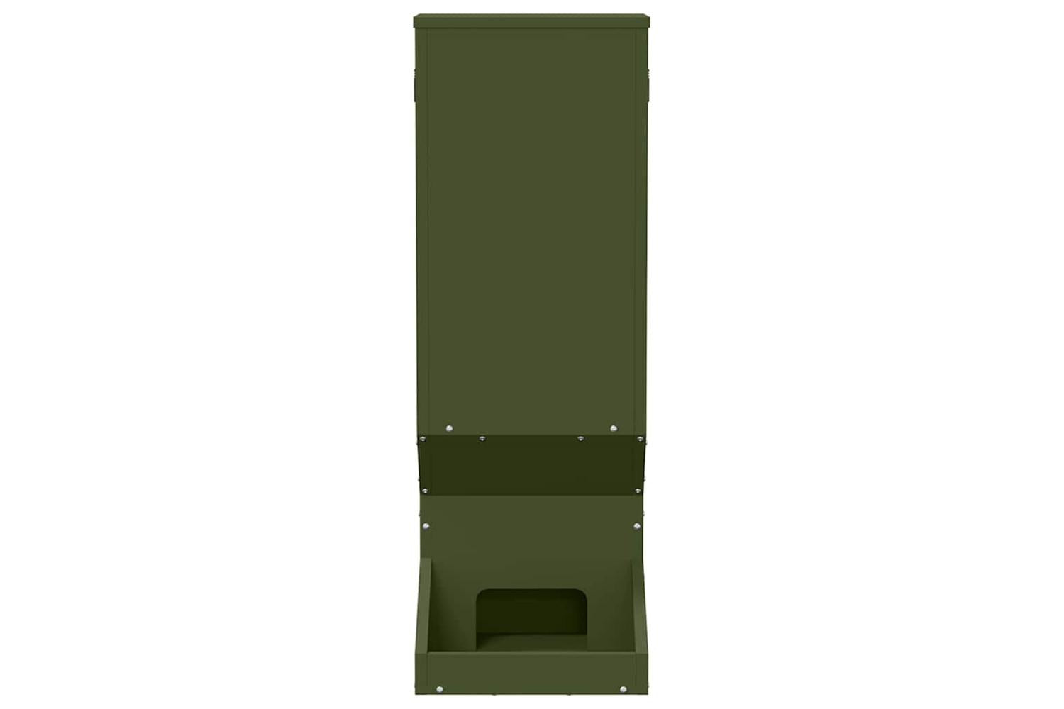 Vidaxl Deer Feeder Olive Green 28 X 30 X 80 Cm Cold-rolled Steel-5