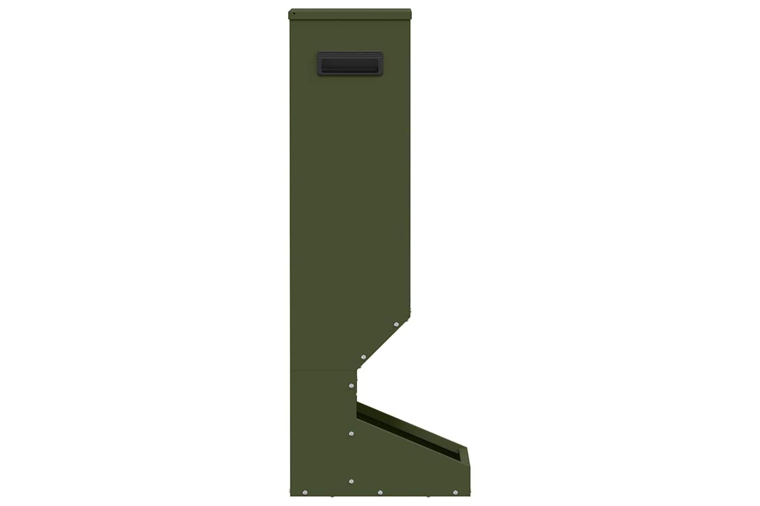 Vidaxl Deer Feeder Olive Green 28 X 30 X 80 Cm Cold-rolled Steel-6