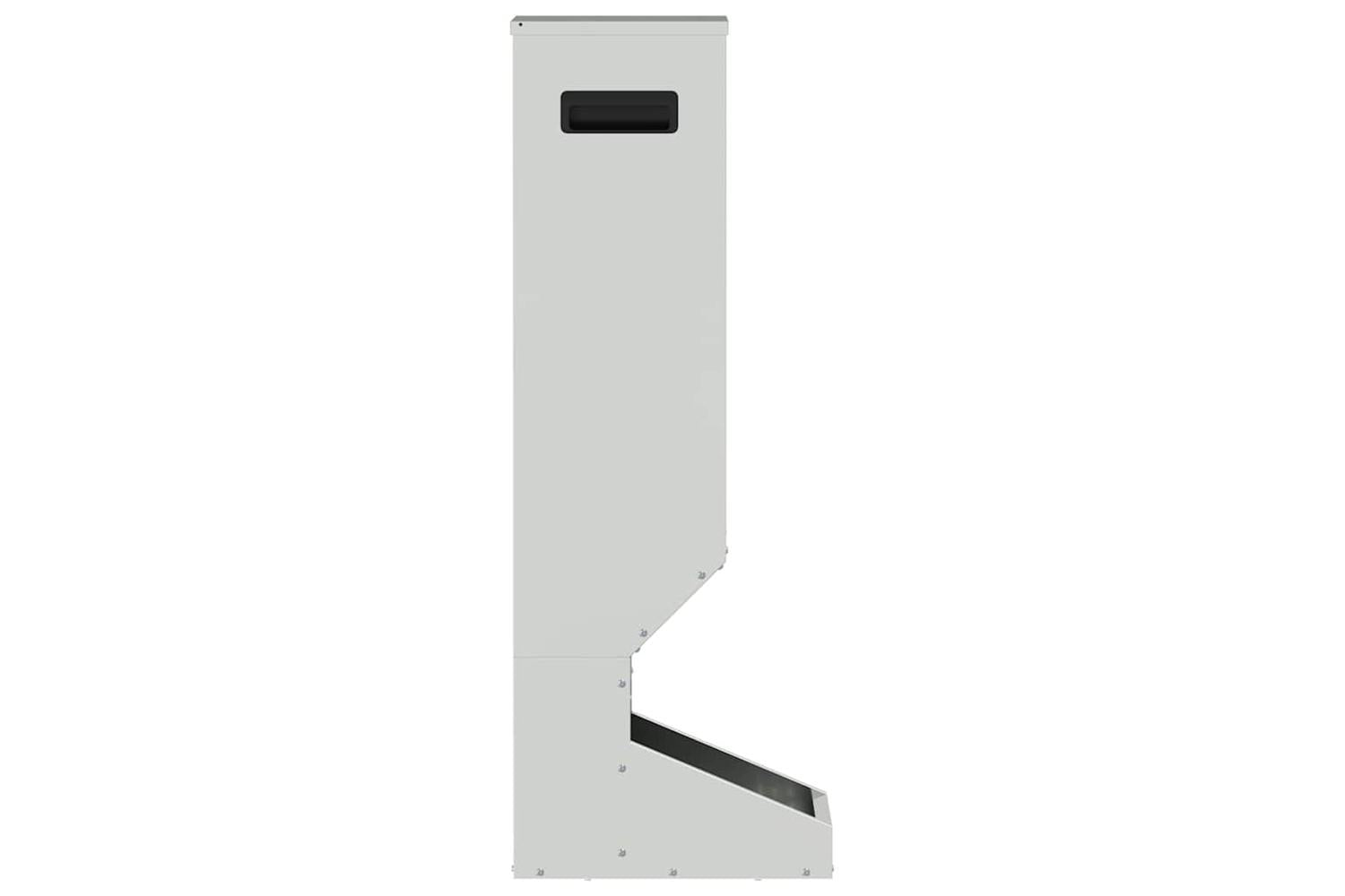 Vidaxl Deer Feeder Silver 28 X 30 X 80 Cm Galvanised Steel-6