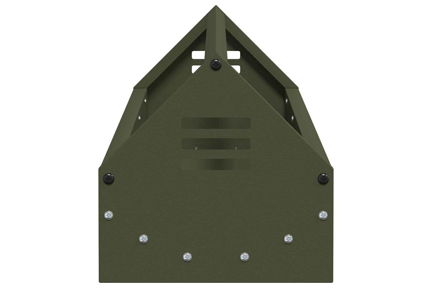 Vidaxl Chicken Feeding Trough Olive Green 108 X 205 X 20 Cm-6