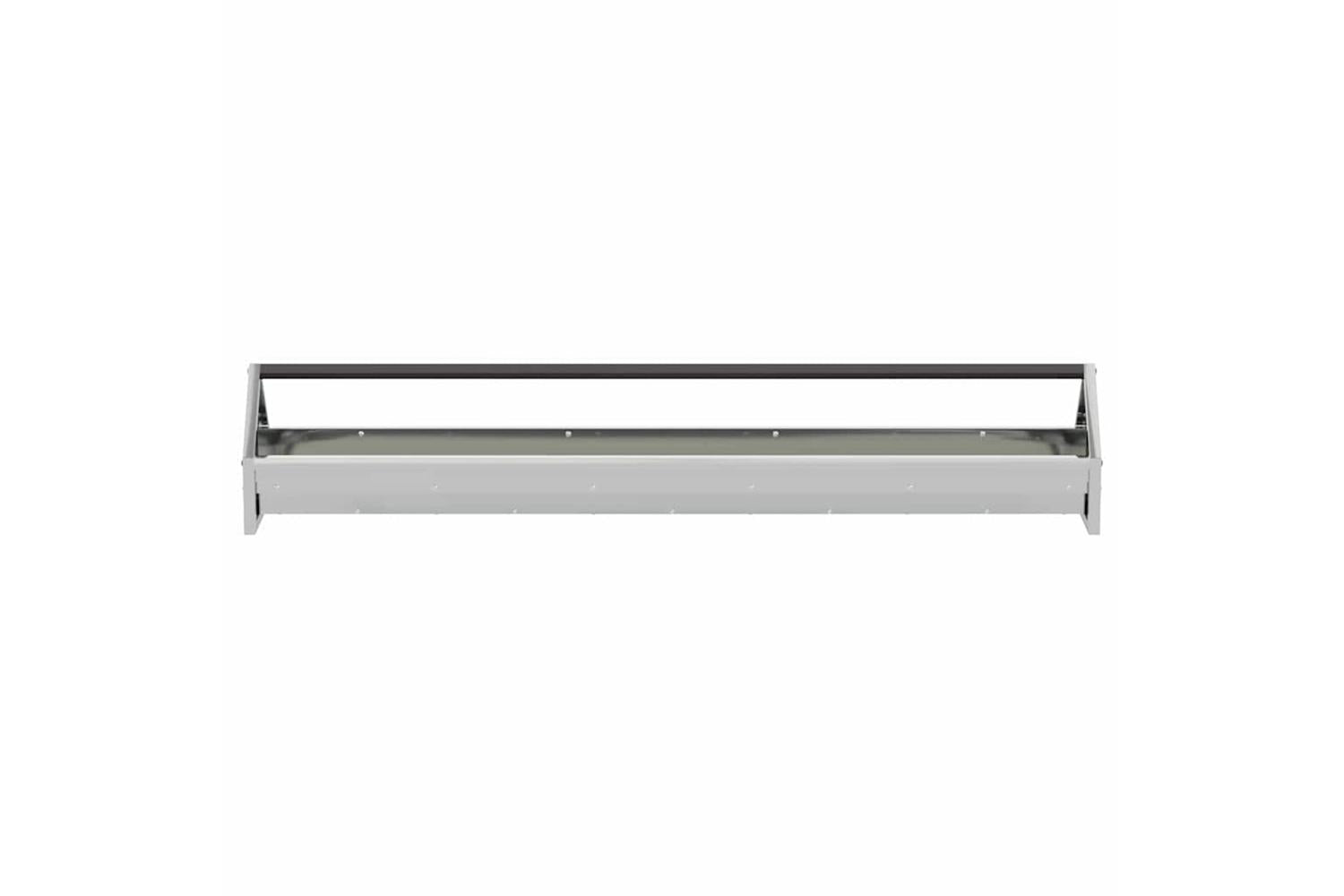 Vidaxl Chicken Feeding Trough Silver 108 X 205 X 20 Cm-5