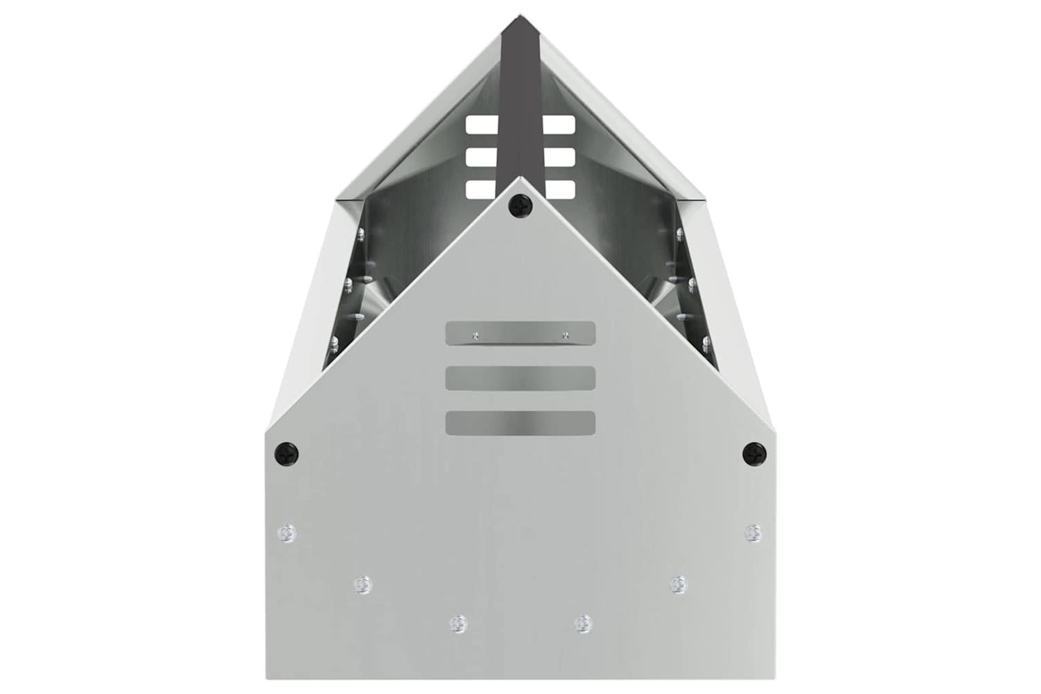 Vidaxl Chicken Feeding Trough Silver 108 X 205 X 20 Cm-6