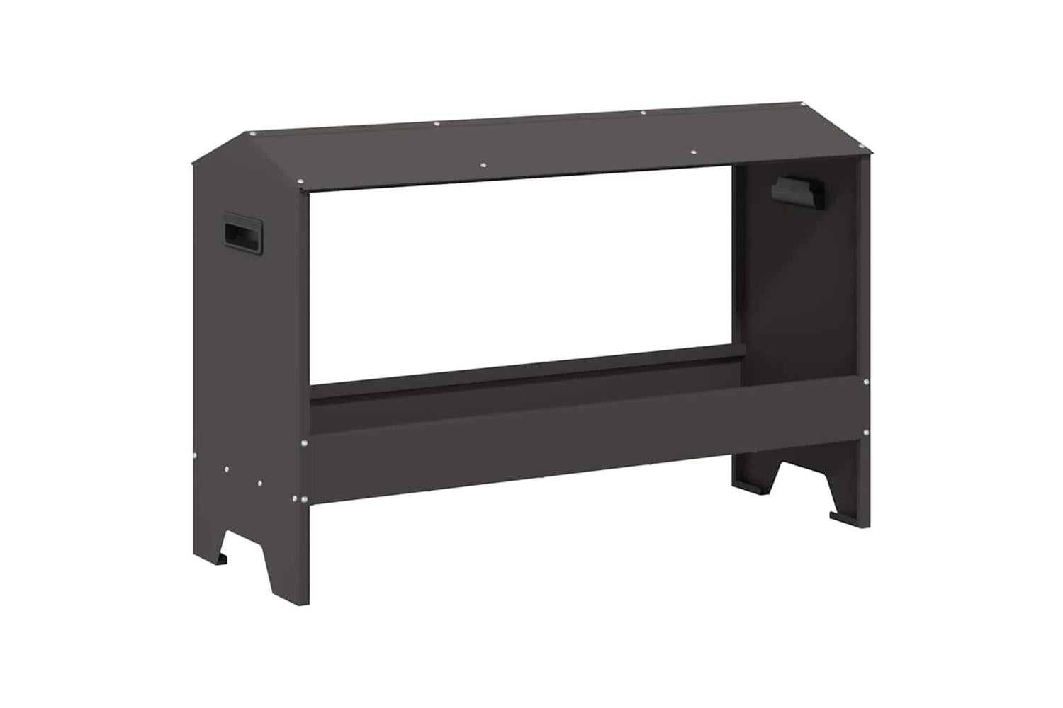 Vidaxl Chicken Feeding Trough Black 81 X 32 X 535 Cm-2