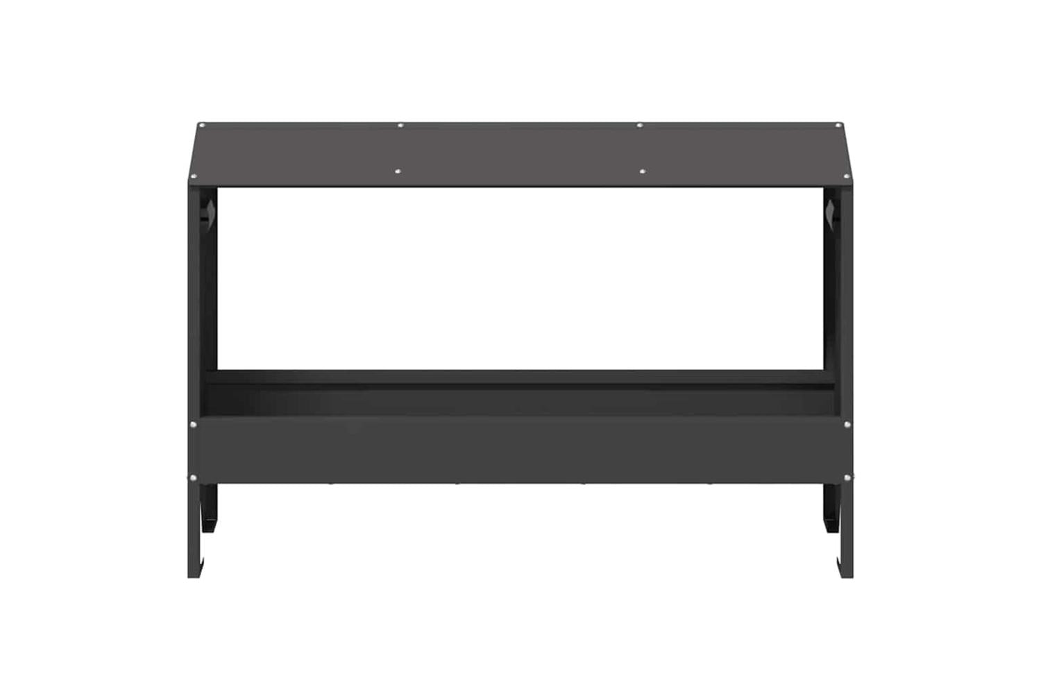 Vidaxl Chicken Feeding Trough Black 81 X 32 X 535 Cm-5