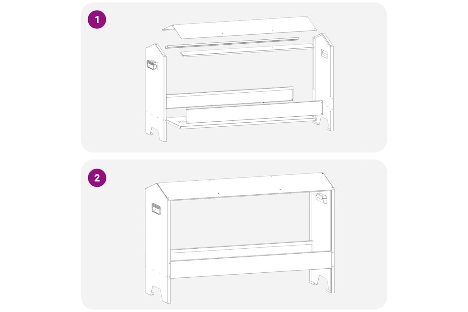 Vidaxl Chicken Feeding Trough Black 81 X 32 X 535 Cm-8