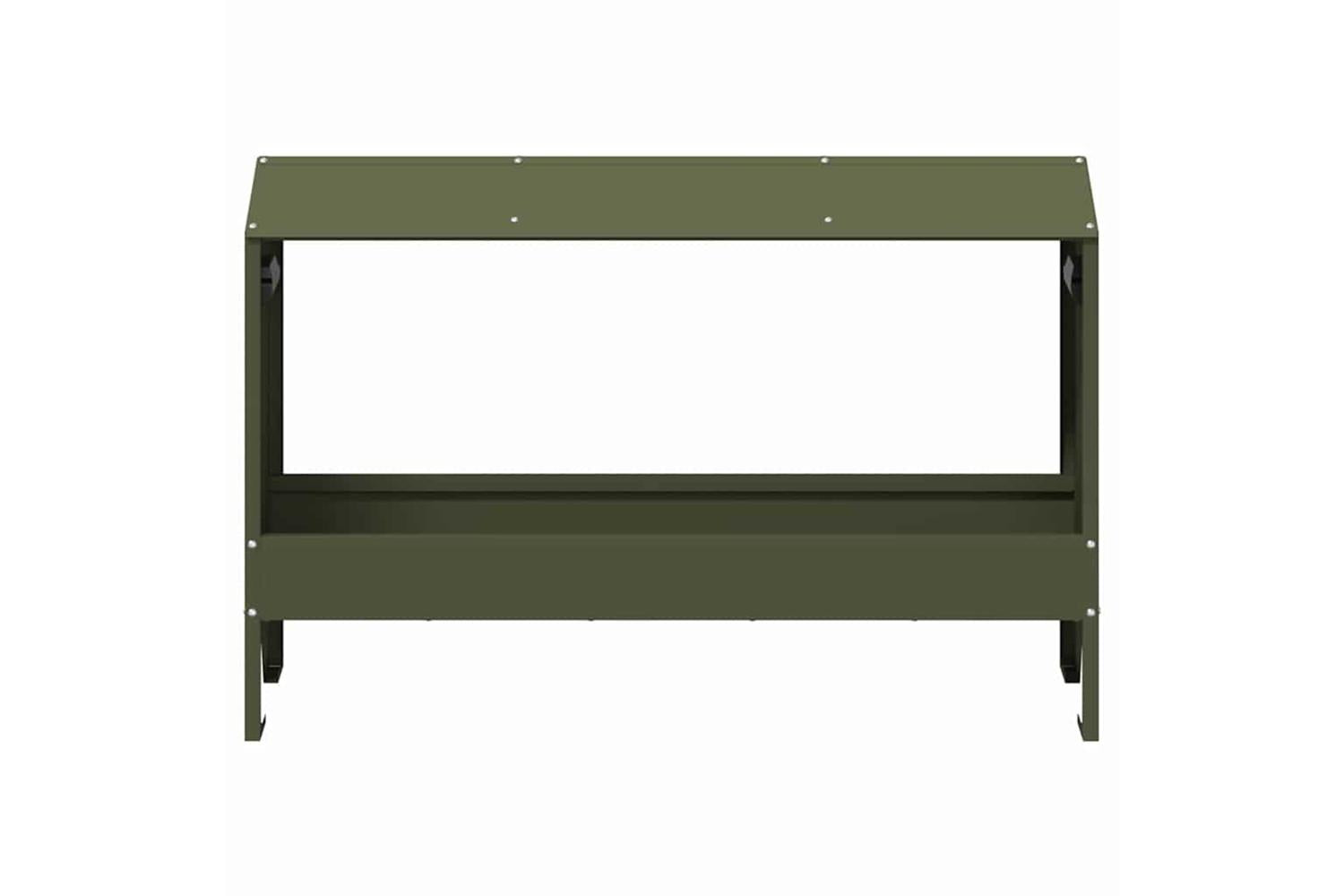 Vidaxl Chicken Feeding Trough Olive Green 81 X 32 X 535 Cm-5