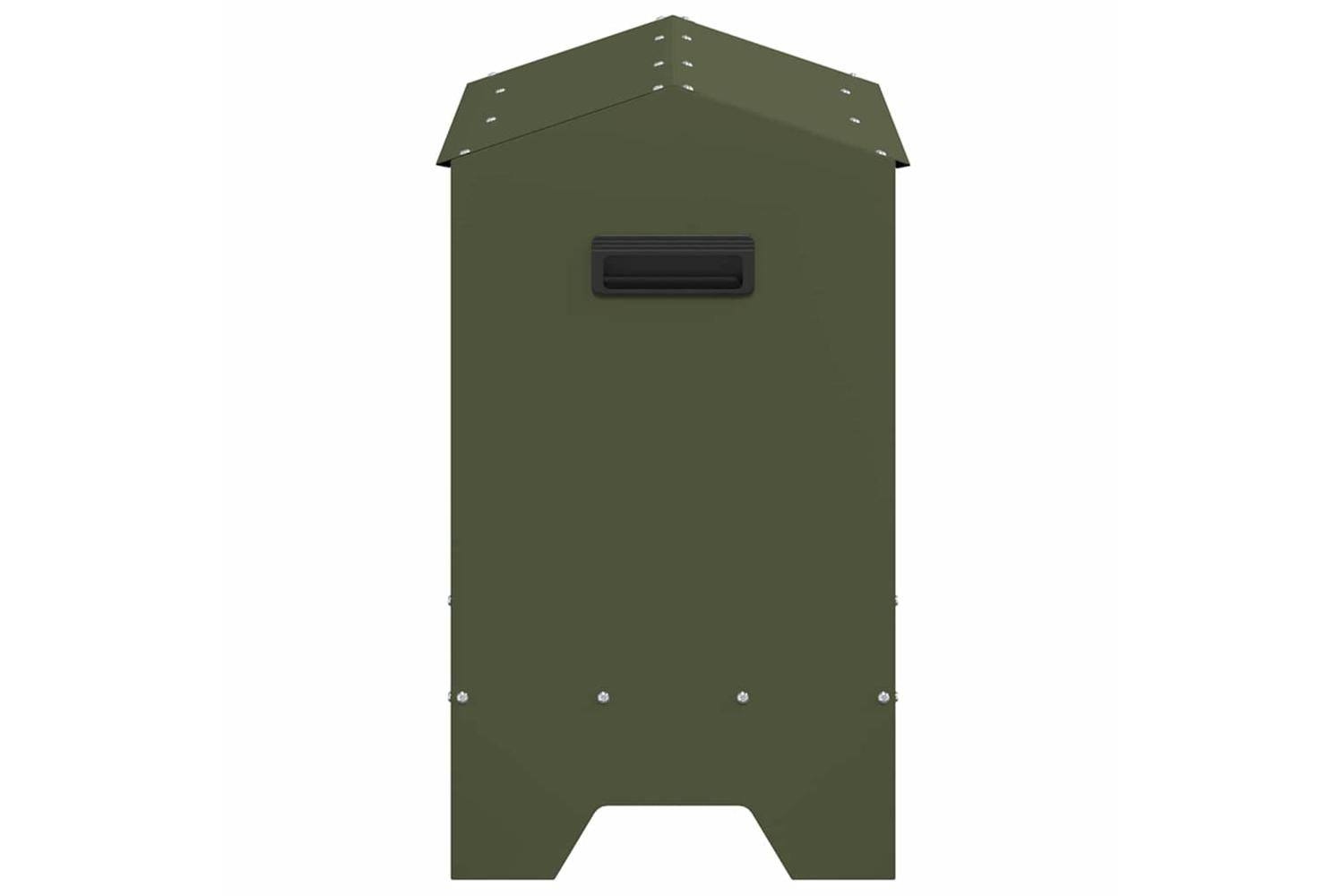 Vidaxl Chicken Feeding Trough Olive Green 81 X 32 X 535 Cm-6