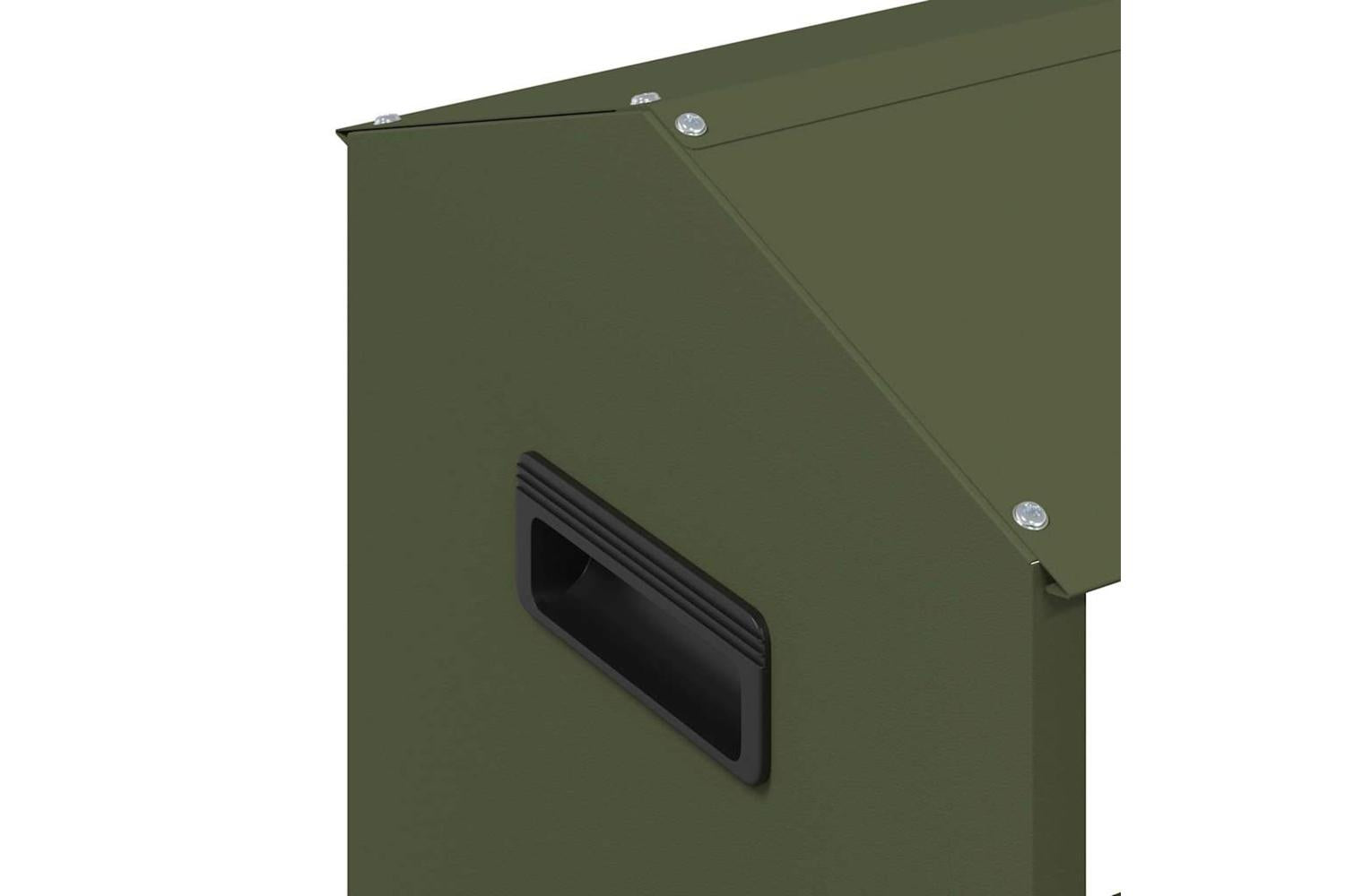 Vidaxl Chicken Feeding Trough Olive Green 81 X 32 X 535 Cm-7