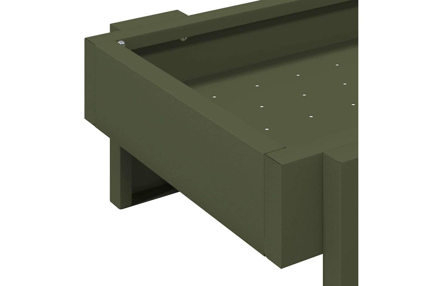 Vidaxl Chicken Feeding Trough Olive Green 80 X 28 X 135 Cm-7