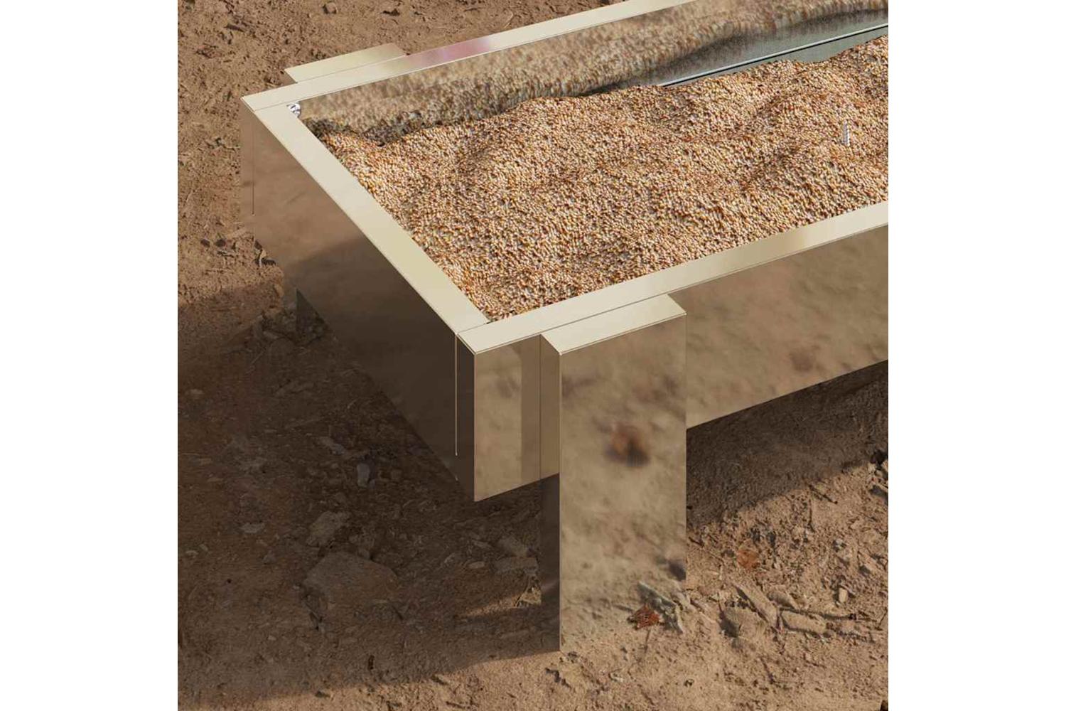 Vidaxl Chicken Feeding Trough Silver 80 X 28 X 135 Cm-4