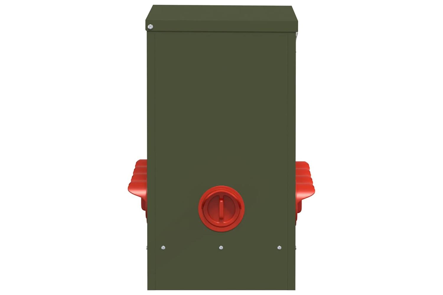 Vidaxl Chicken Feeder Olive Green 605 X 29 X 51 Cm Cold-rolled Steel-7