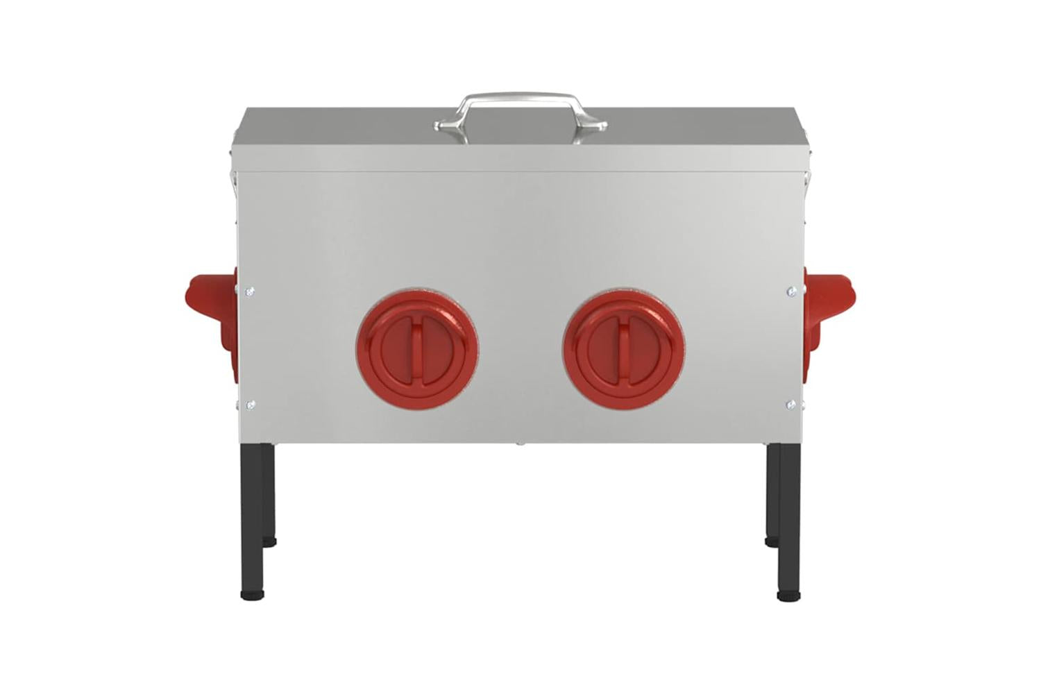 Vidaxl Chicken Feeder Silver 415 X 205 X 33 Cm Galvanised Steel-4