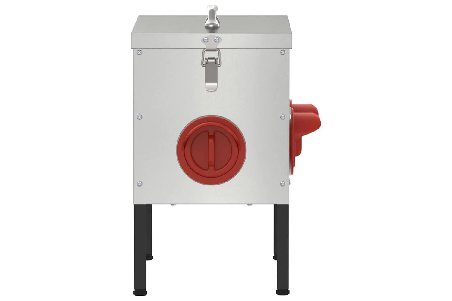 Vidaxl Chicken Feeder Silver 415 X 205 X 33 Cm Galvanised Steel-5
