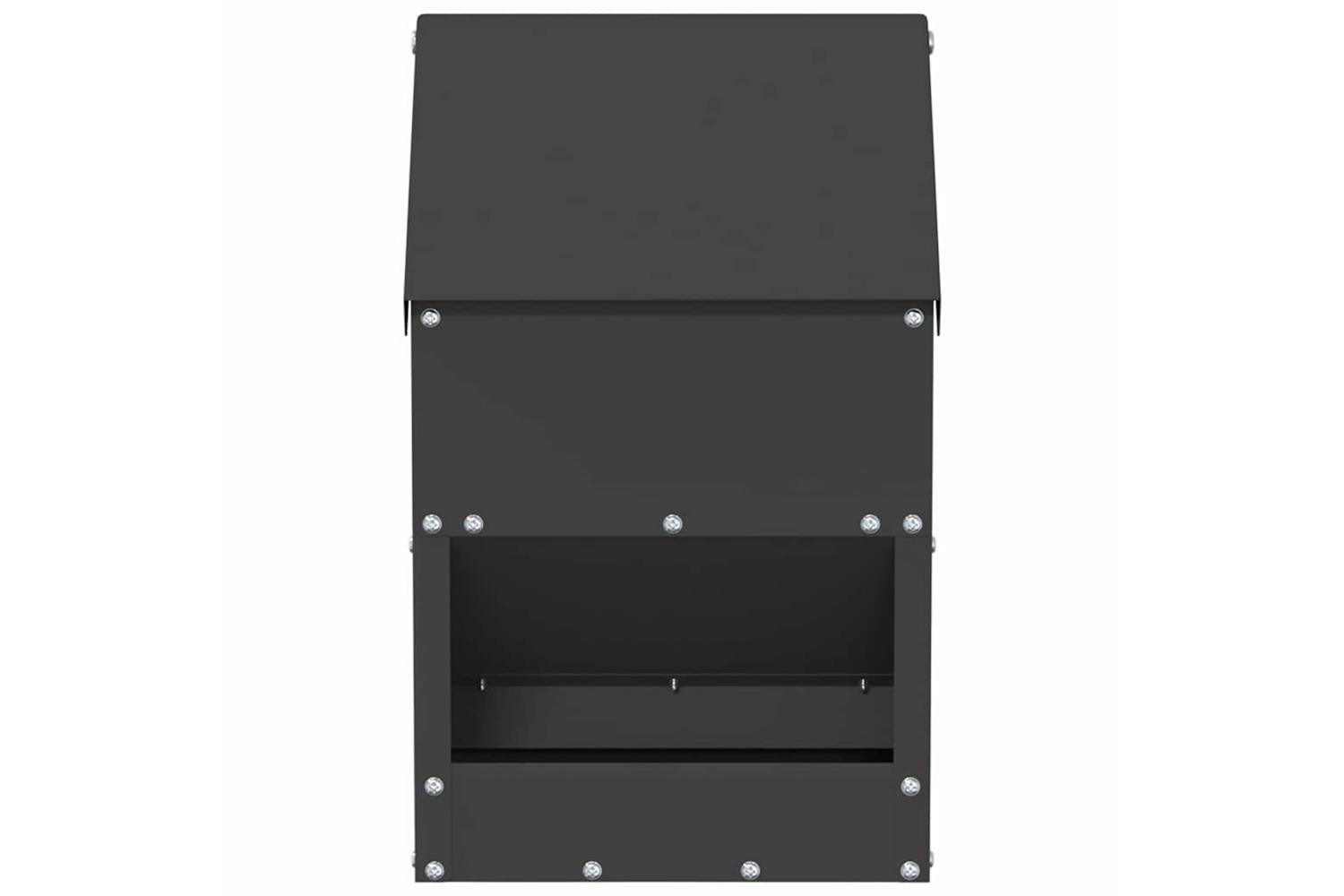 Vidaxl Chicken Feeder Black 21 X 16 X 33 Cm Cold-rolled Steel-4