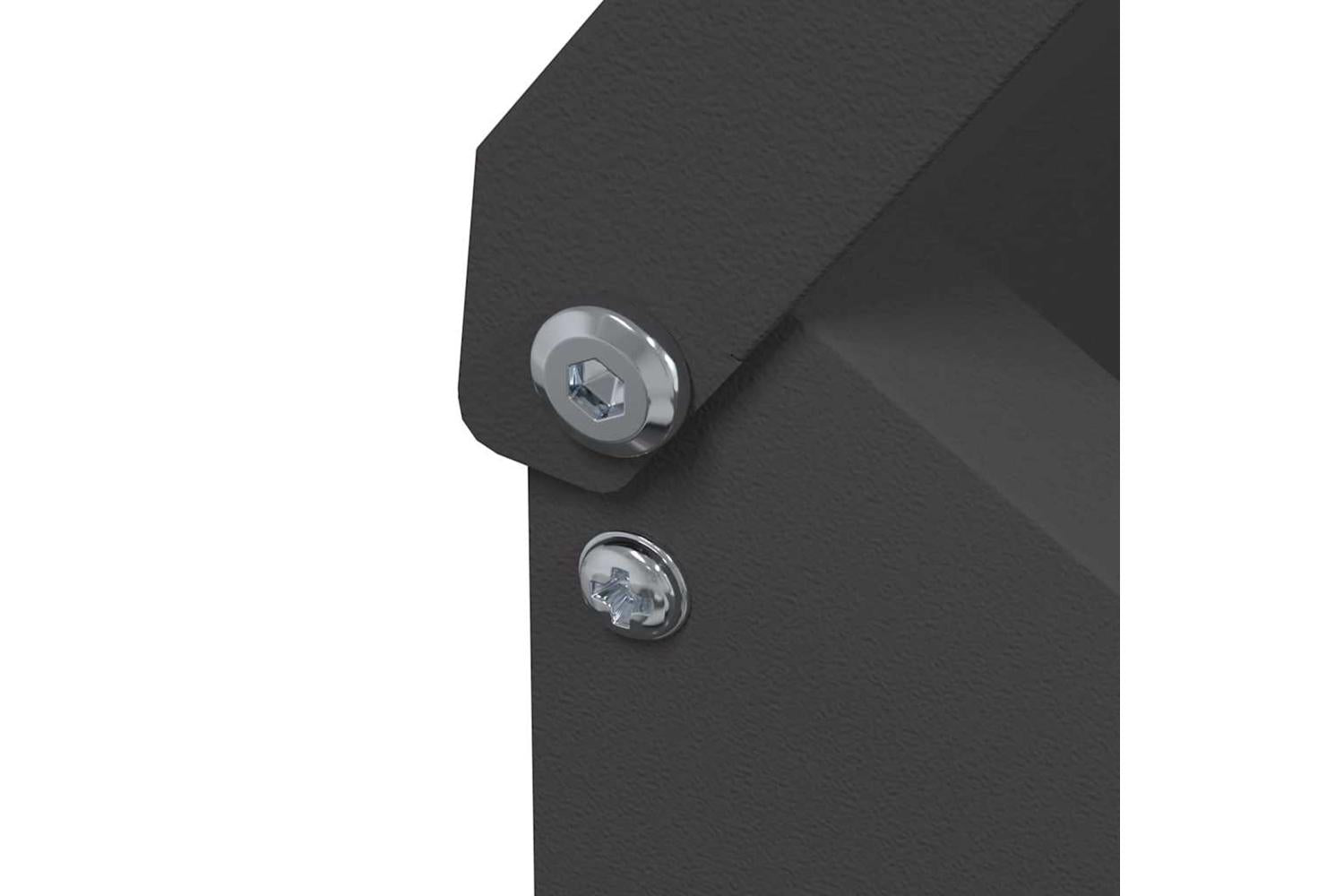 Vidaxl Chicken Feeder Black 21 X 16 X 33 Cm Cold-rolled Steel-6