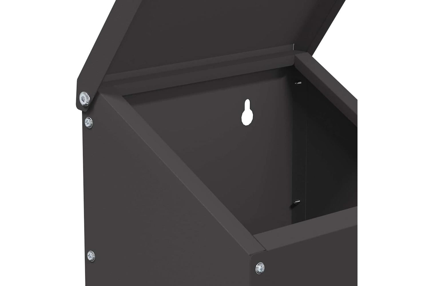 Vidaxl Chicken Feeder Black 21 X 16 X 33 Cm Cold-rolled Steel-7
