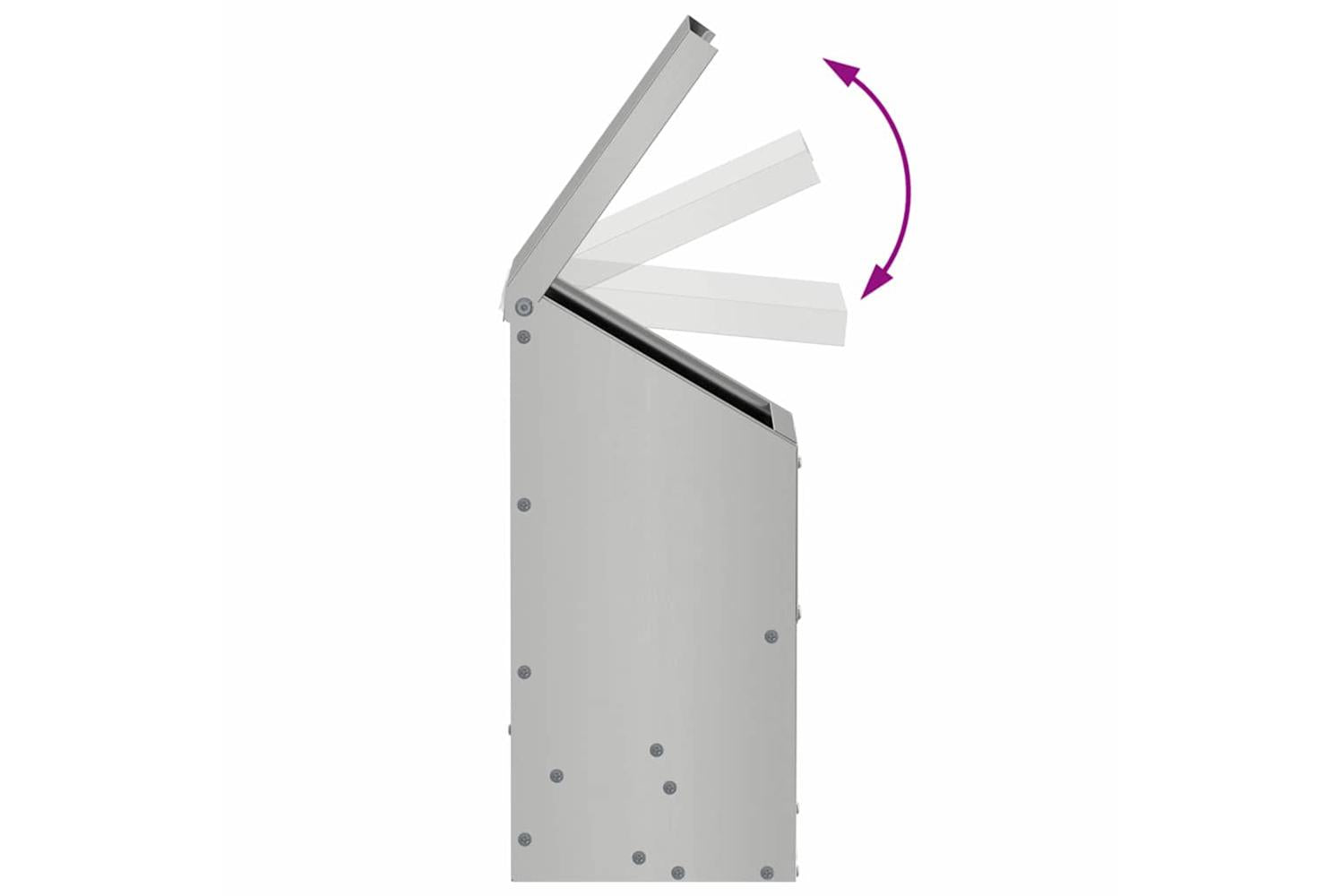 Vidaxl Chicken Feeder Silver 21 X 16 X 33 Cm Galvanised Steel-10