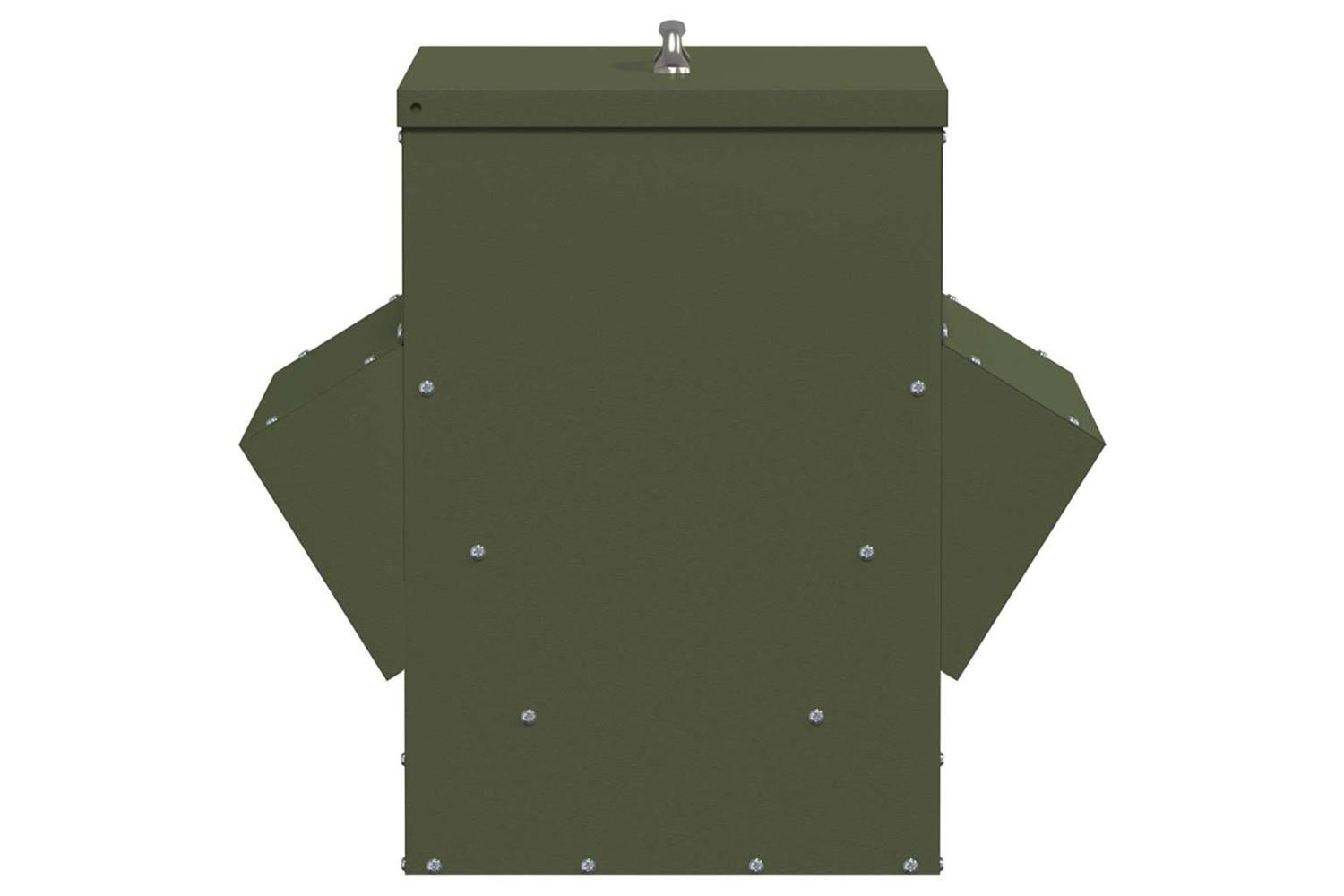 Vidaxl Chicken Feeder Olive Green 405 X 45 X 41 Cm Cold-rolled Steel-6