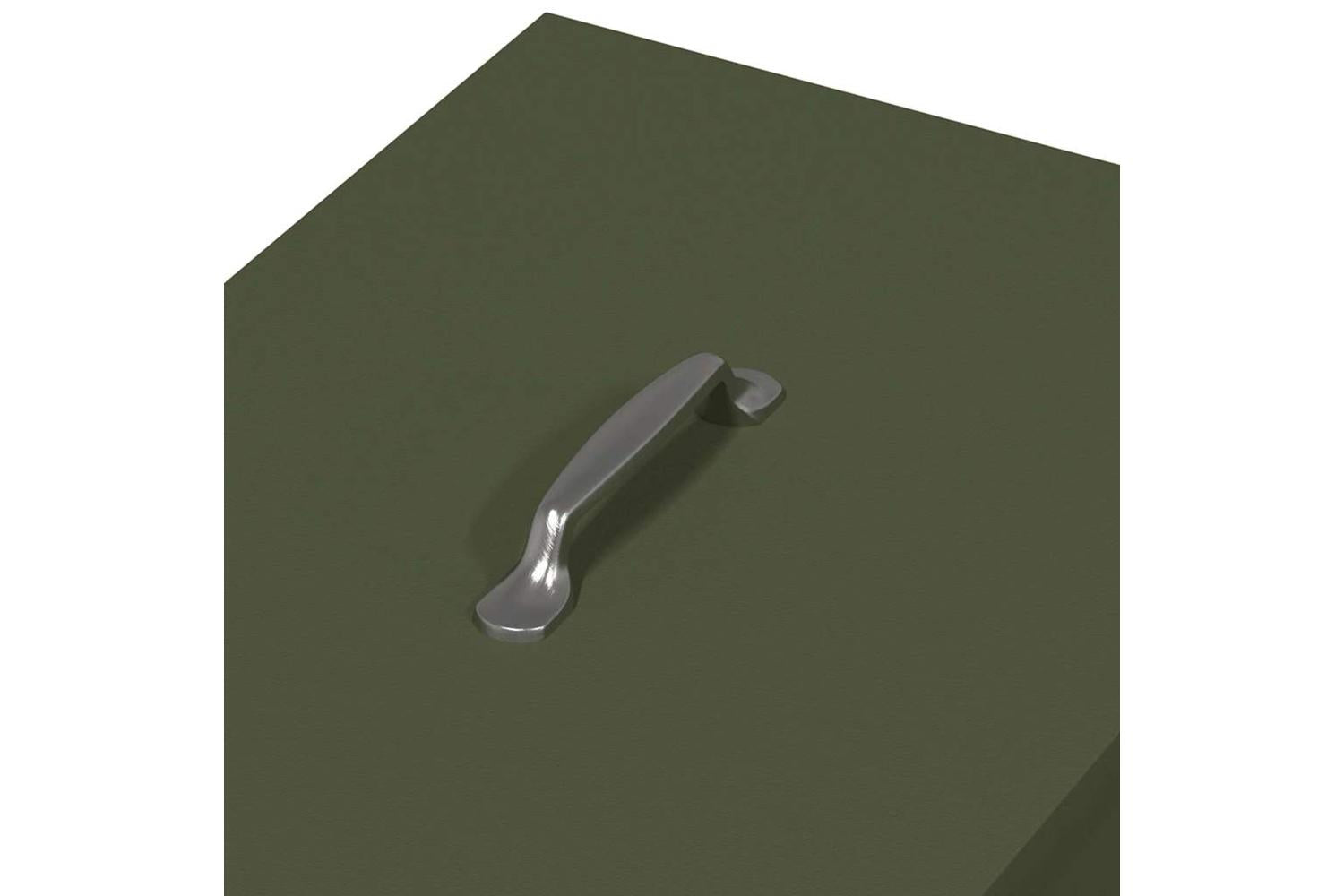 Vidaxl Chicken Feeder Olive Green 405 X 45 X 41 Cm Cold-rolled Steel-7