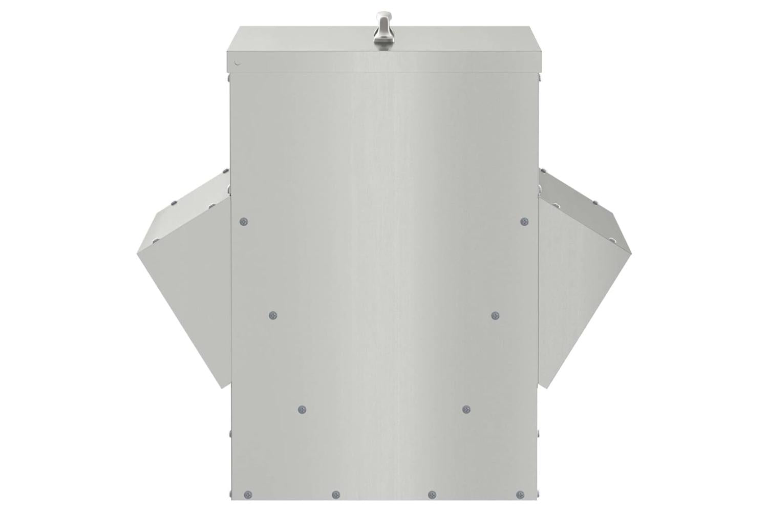 Vidaxl Chicken Feeder Silver 405 X 45 X 41 Cm Galvanised Steel-6