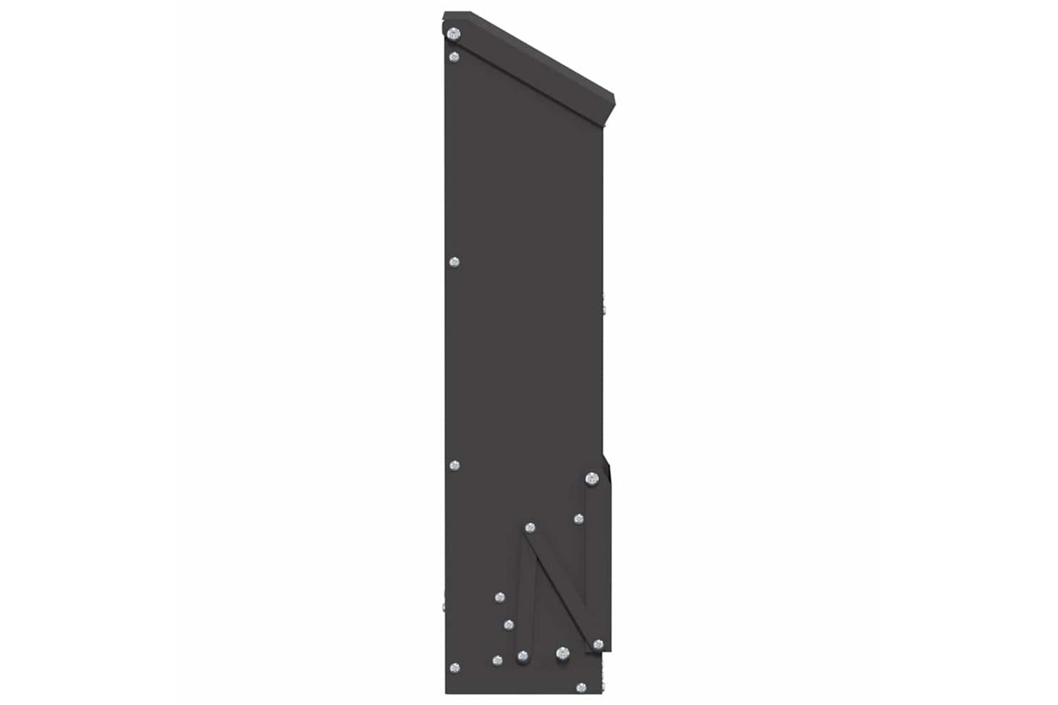 Vidaxl Chicken Feeder Black 13 X 12 X 51 Cm Cold-rolled Steel-6