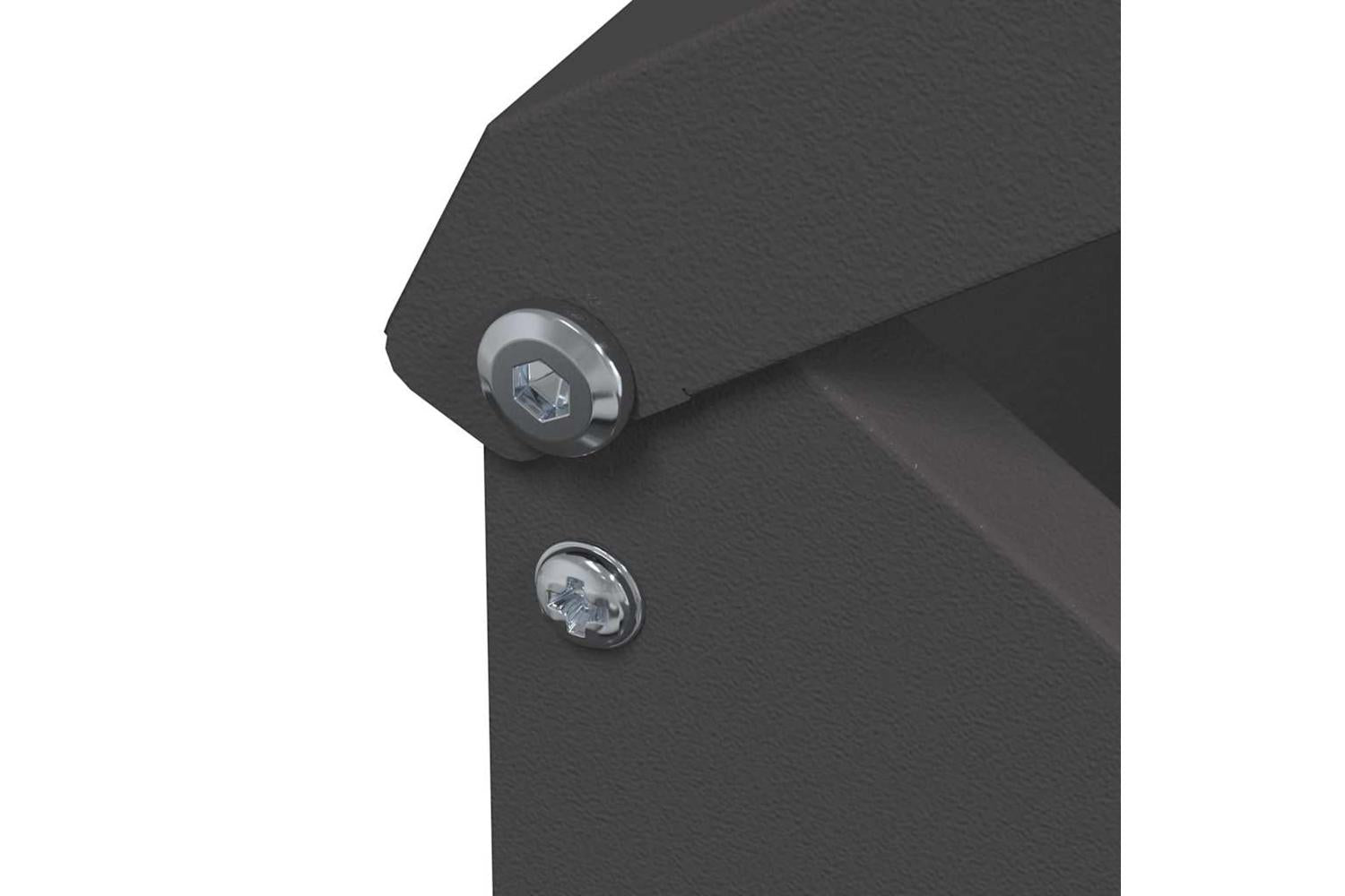 Vidaxl Chicken Feeder Black 13 X 12 X 51 Cm Cold-rolled Steel-8