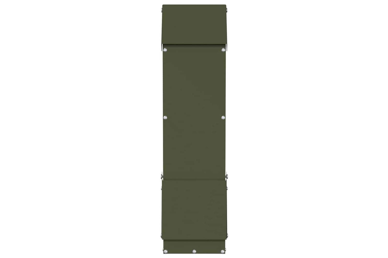Vidaxl Chicken Feeder Olive Green 13 X 12 X 51 Cm Cold-rolled Steel-5