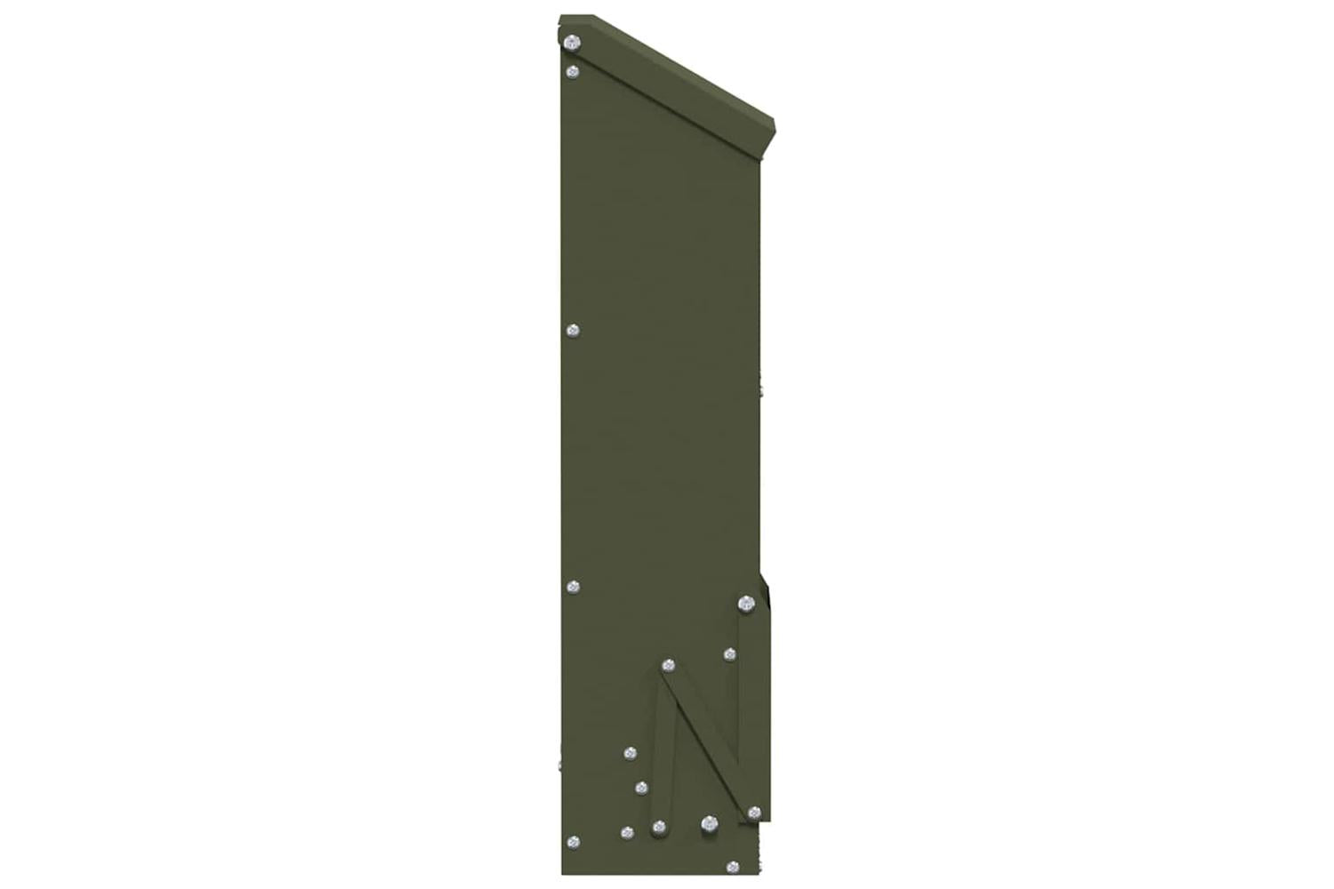 Vidaxl Chicken Feeder Olive Green 13 X 12 X 51 Cm Cold-rolled Steel-6