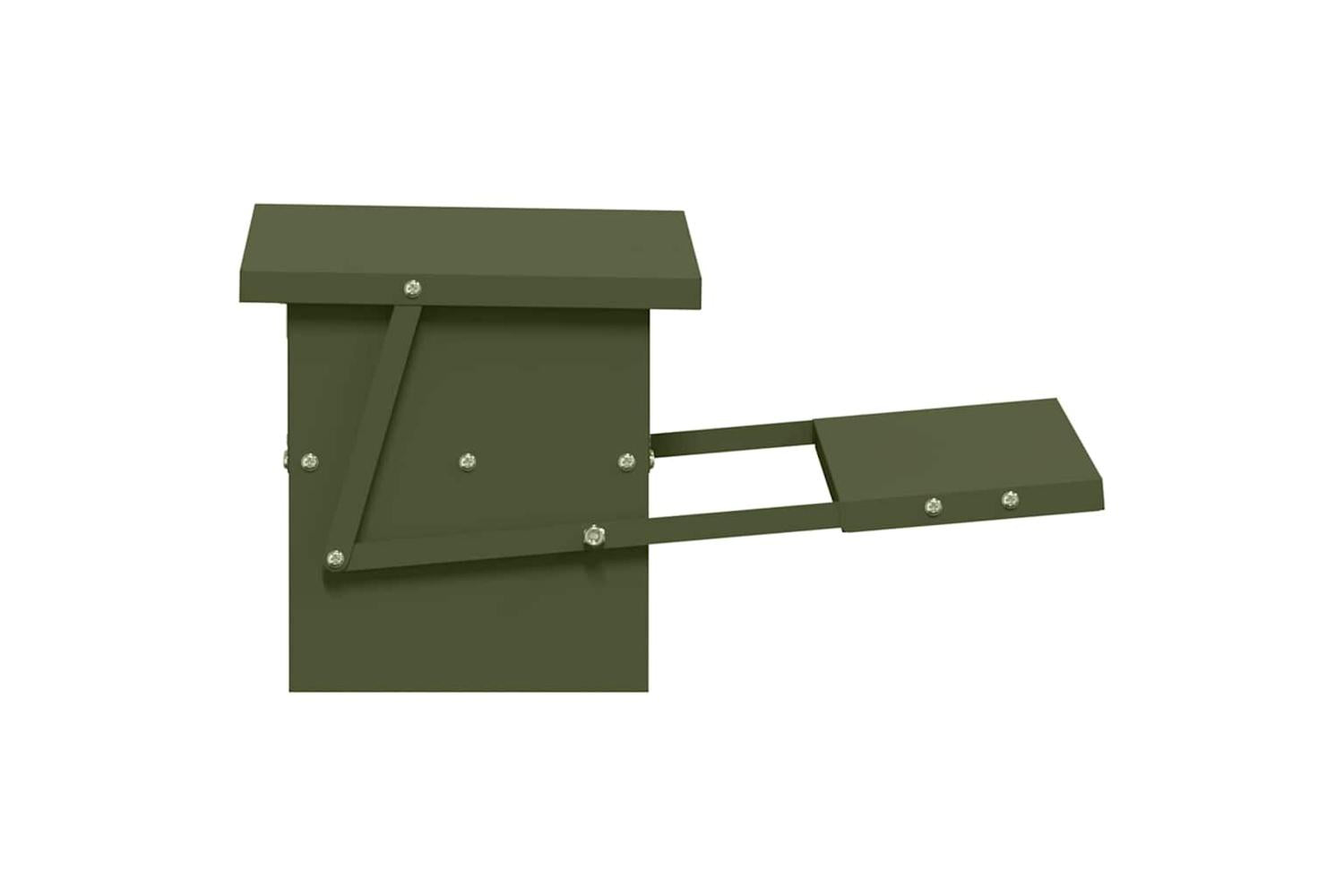 Vidaxl Chicken Treadle Feeder Olive Green 485 X 395 X 19 Cm-7