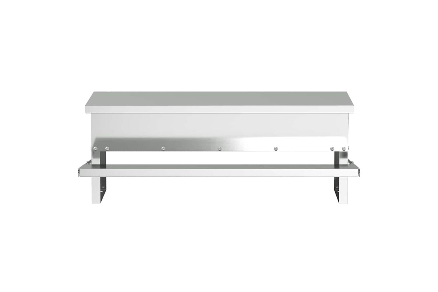 Vidaxl Chicken Treadle Feeder Silver 485 X 395 X 19 Cm-6
