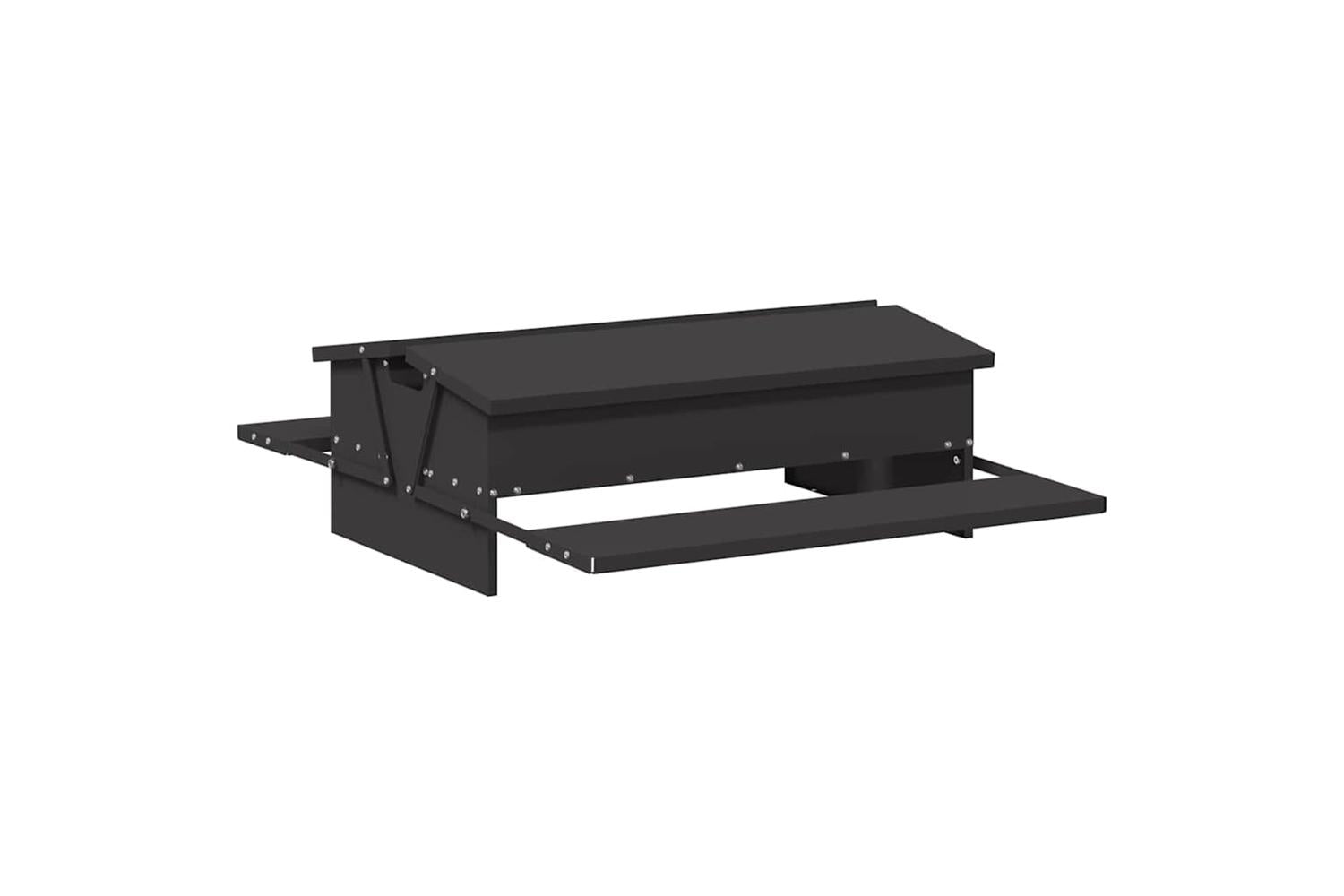 Vidaxl Chicken Treadle Feeder Black 75 X 53 X 205 Cm-5