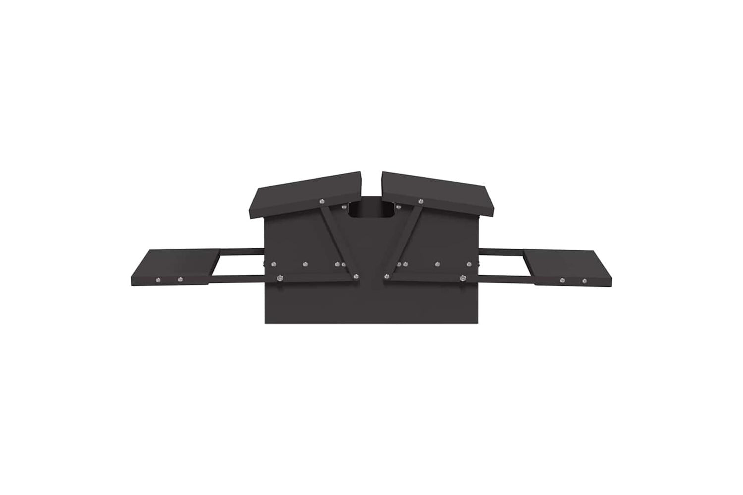 Vidaxl Chicken Treadle Feeder Black 75 X 53 X 205 Cm-7