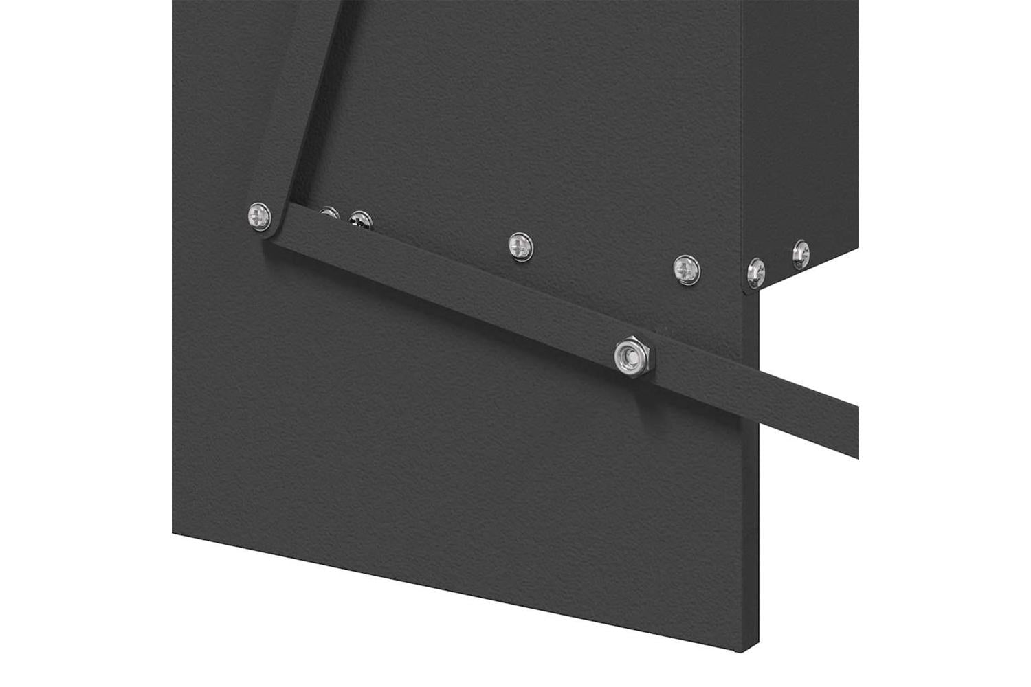 Vidaxl Chicken Treadle Feeder Black 75 X 53 X 205 Cm-8