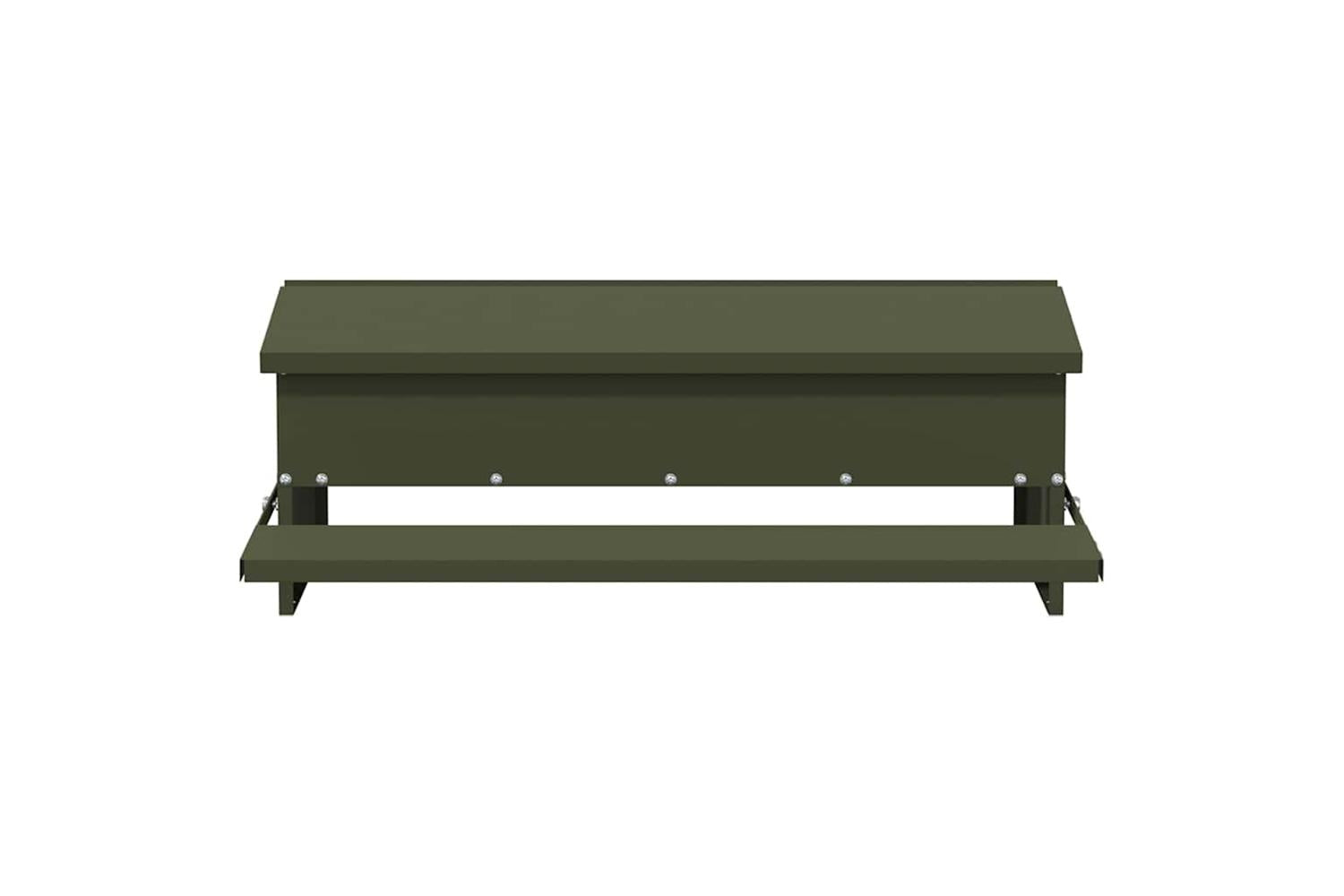 Vidaxl Chicken Treadle Feeder Olive Green 75 X 53 X 205 Cm-6