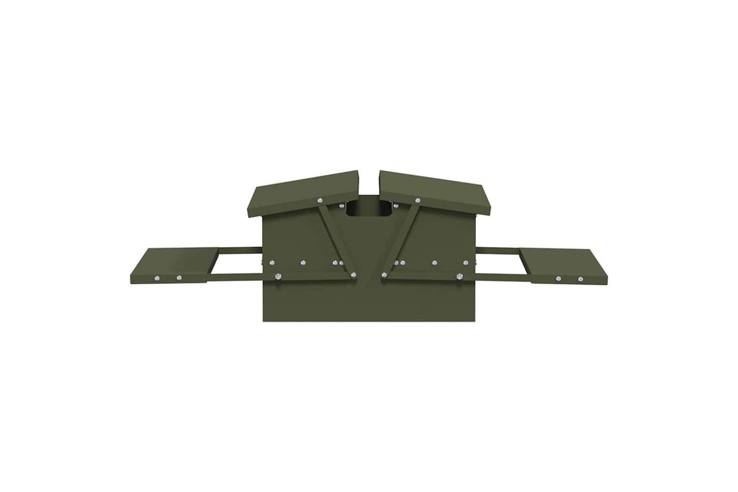 Vidaxl Chicken Treadle Feeder Olive Green 75 X 53 X 205 Cm-7