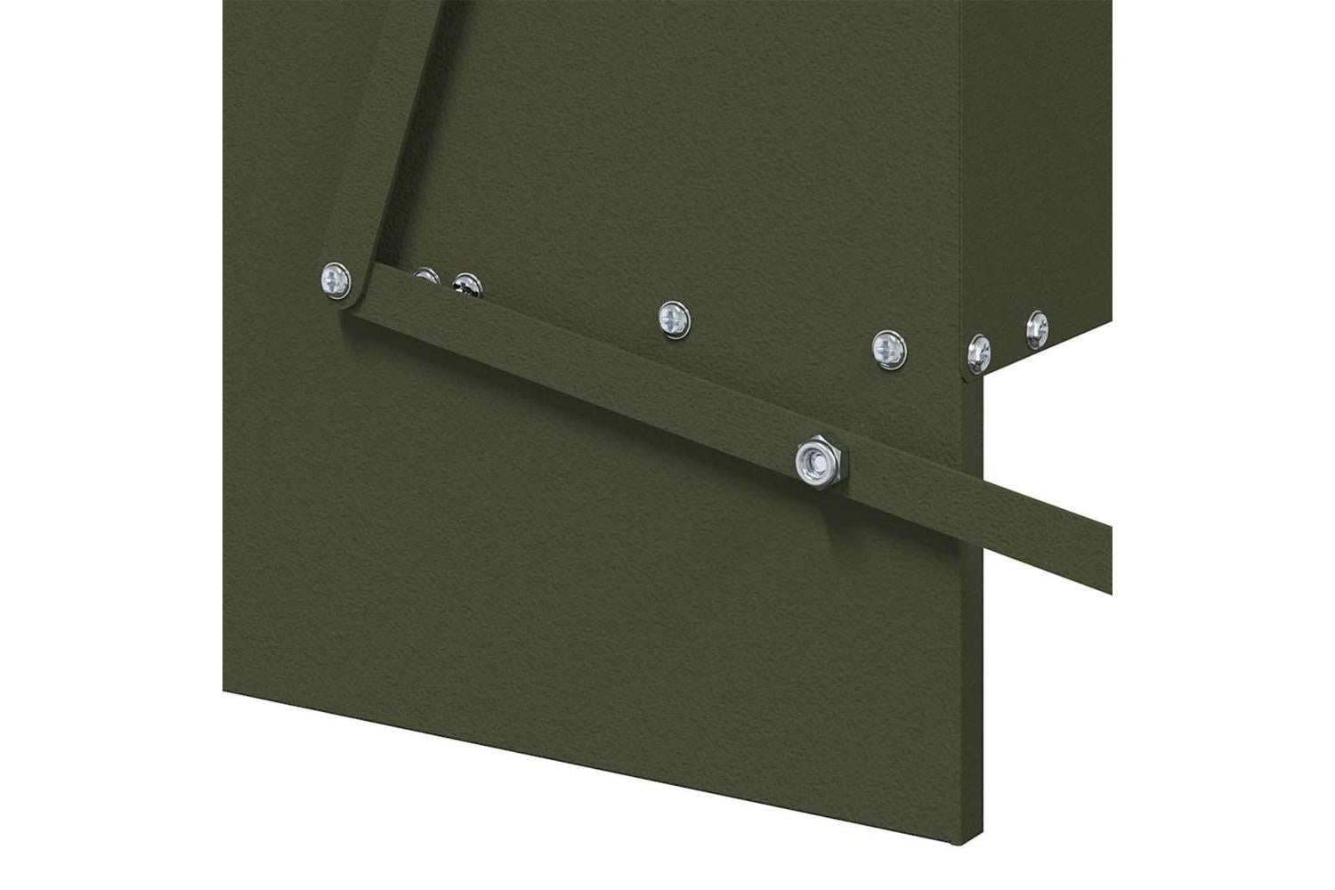 Vidaxl Chicken Treadle Feeder Olive Green 75 X 53 X 205 Cm-8