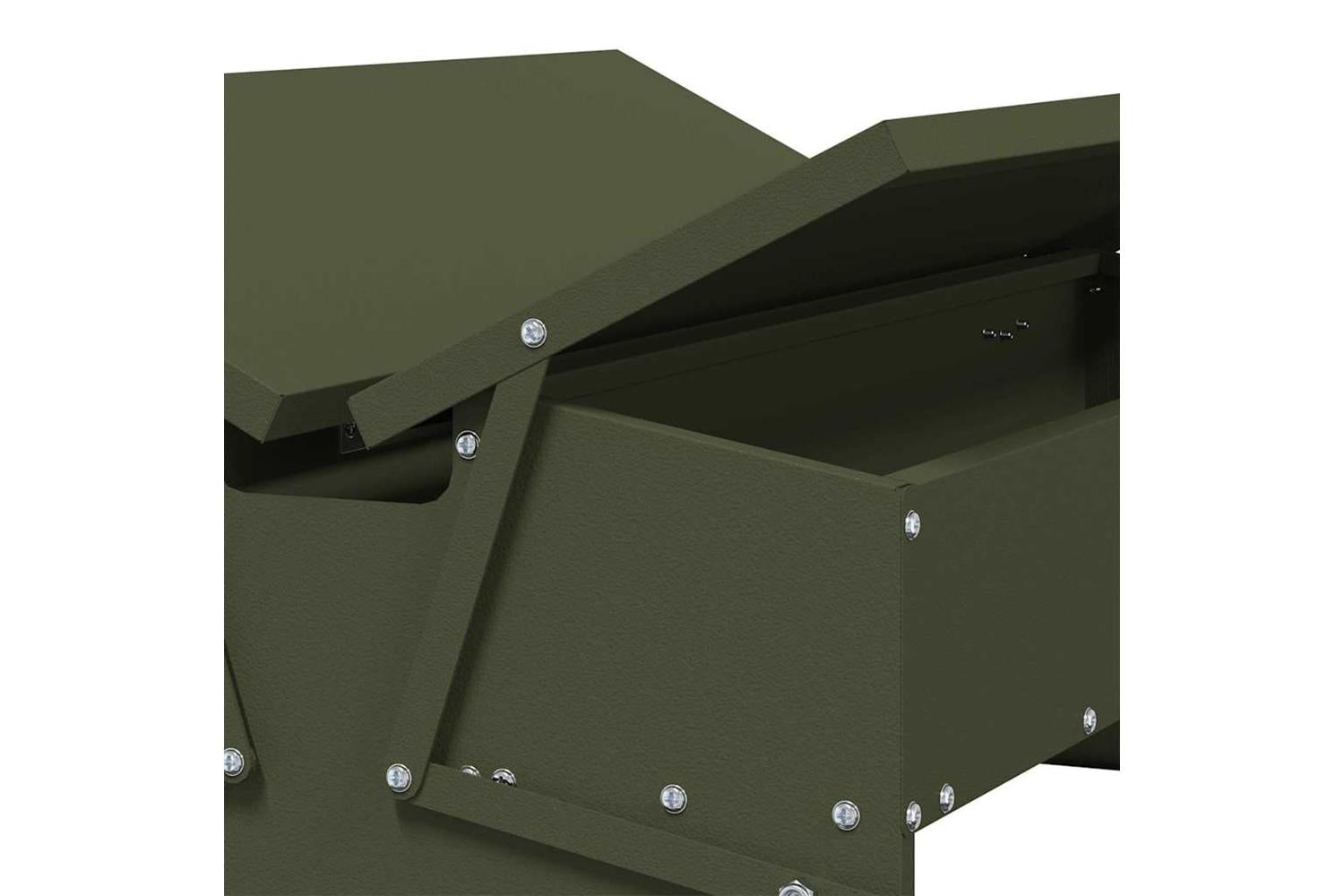 Vidaxl Chicken Treadle Feeder Olive Green 75 X 53 X 205 Cm-9