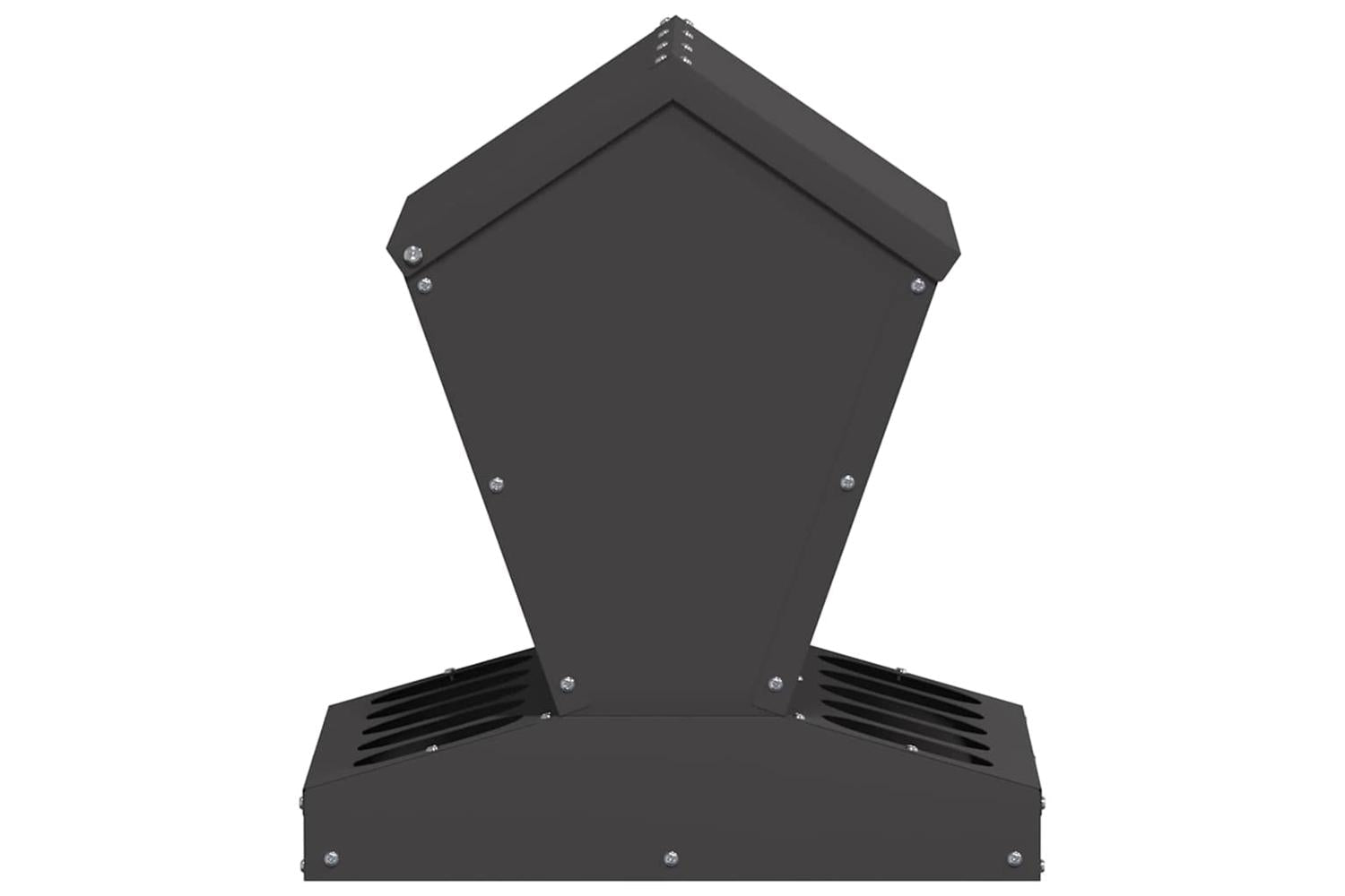 Vidaxl Chicken Feeder Black 40 X 40 X 45 Cm Cold-rolled Steel-6